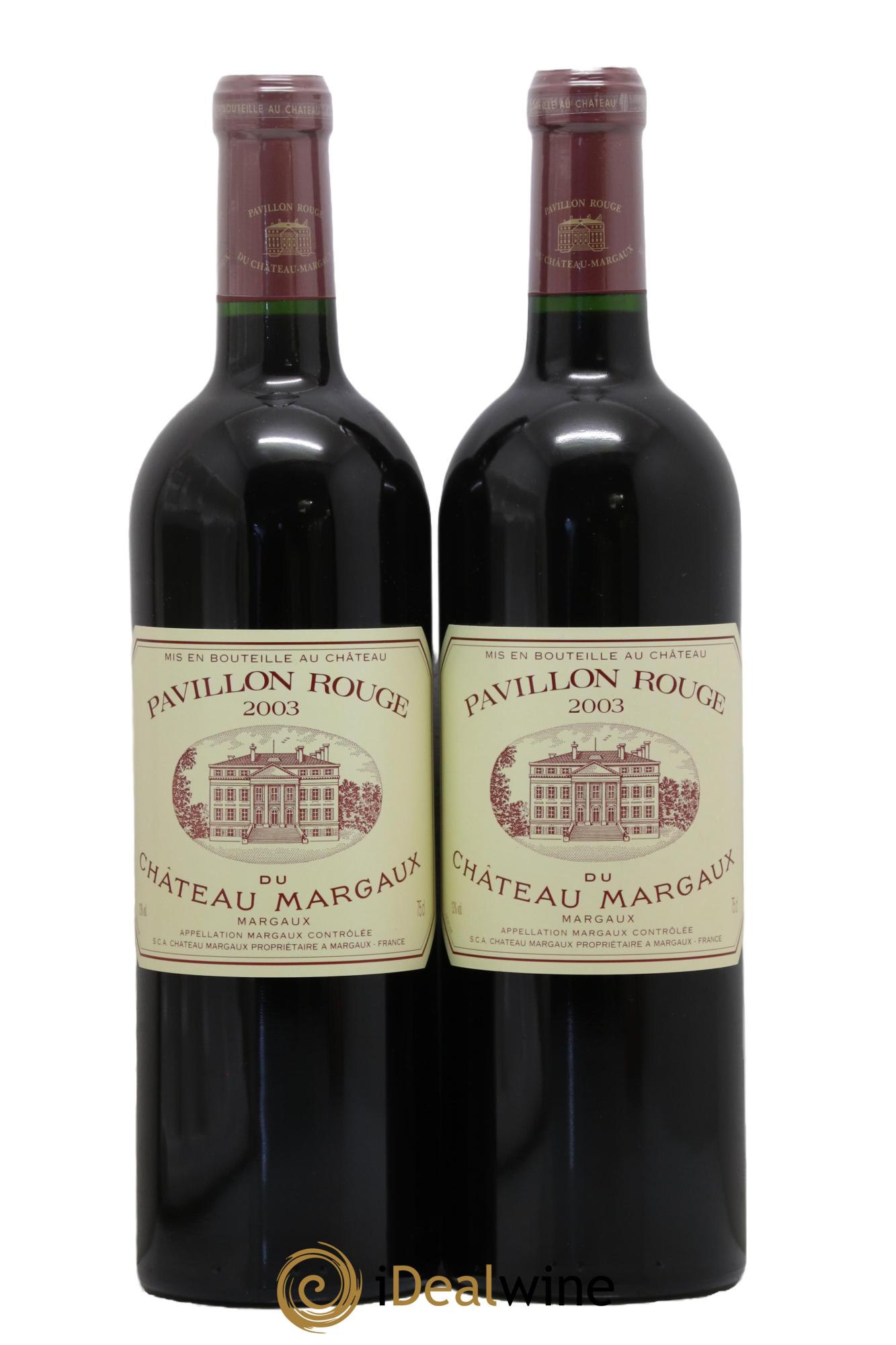 Pavillon Rouge du Château Margaux Second Vin 2003 - Lotto di 2 bottiglie - 0