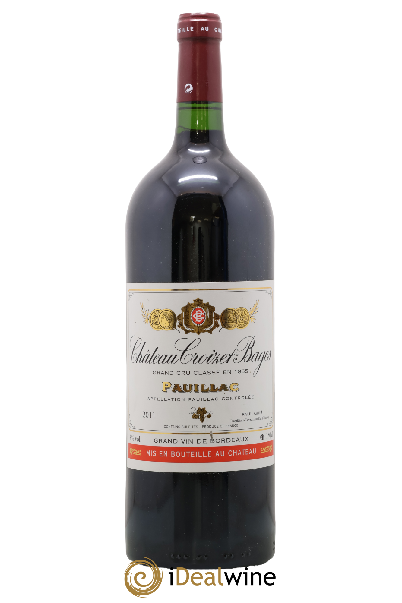 Château Croizet Bages 5ème Grand Cru Classé 2011 - Lot de 1 magnum - 0
