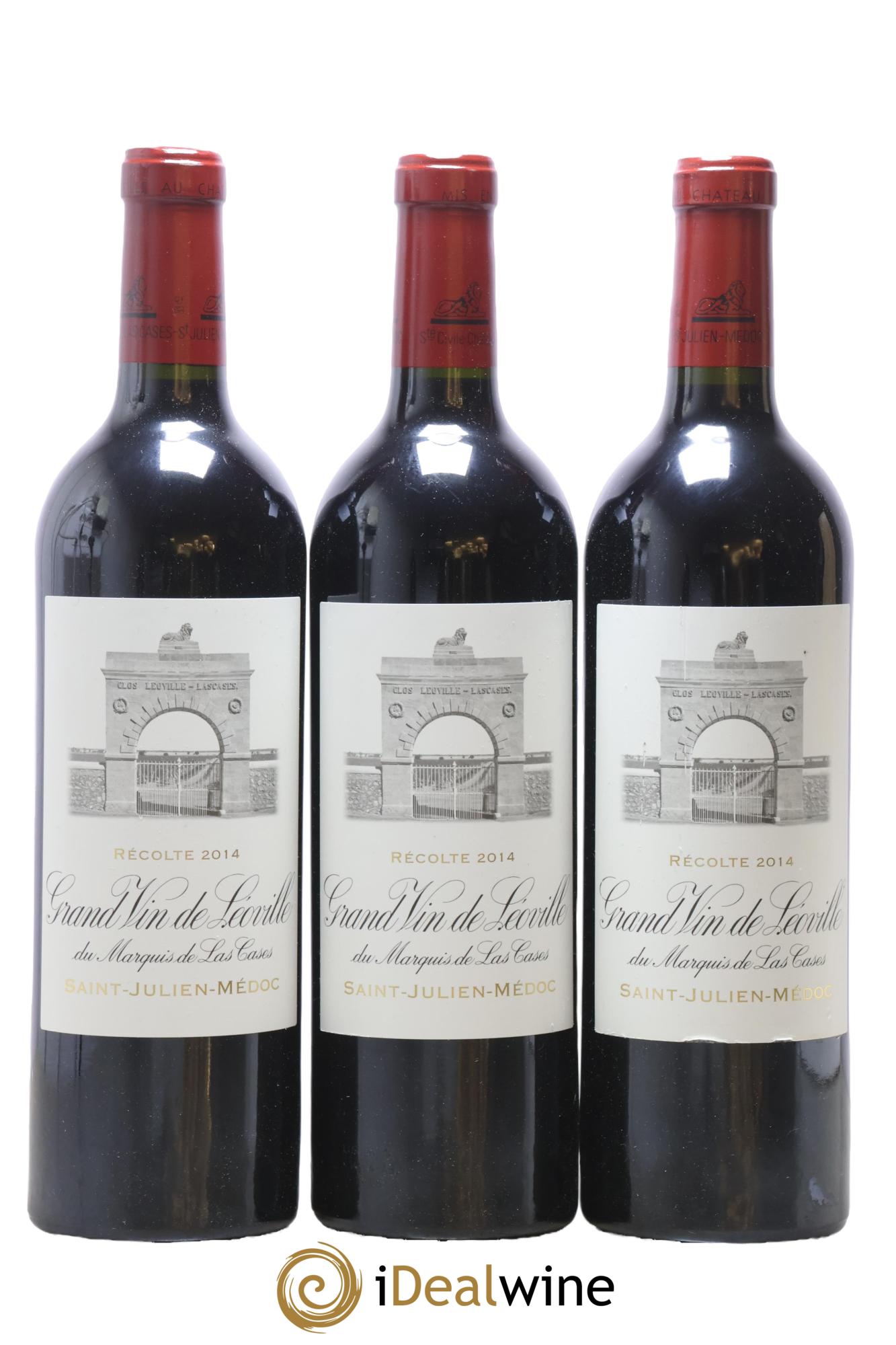 Château Léoville Las Cases 2ème Grand Cru Classé 2014 - Lot de 3 bouteilles - 0