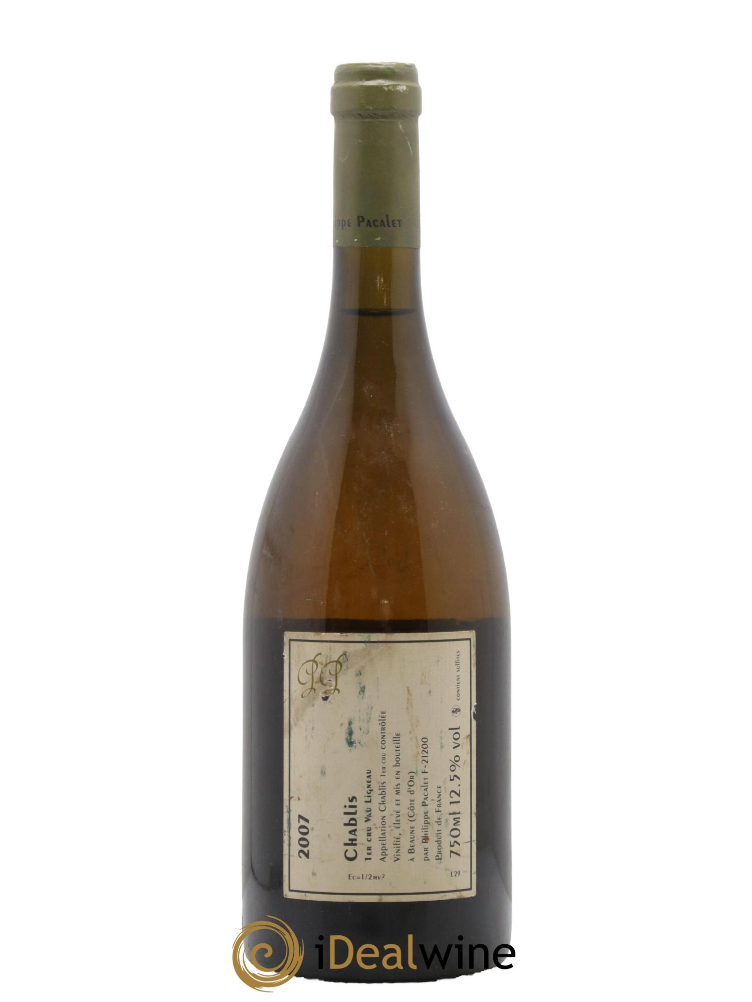 Chablis 1er Cru Vau Ligneau Philippe Pacalet 2007 - Lotto di 1 bottiglia - 1