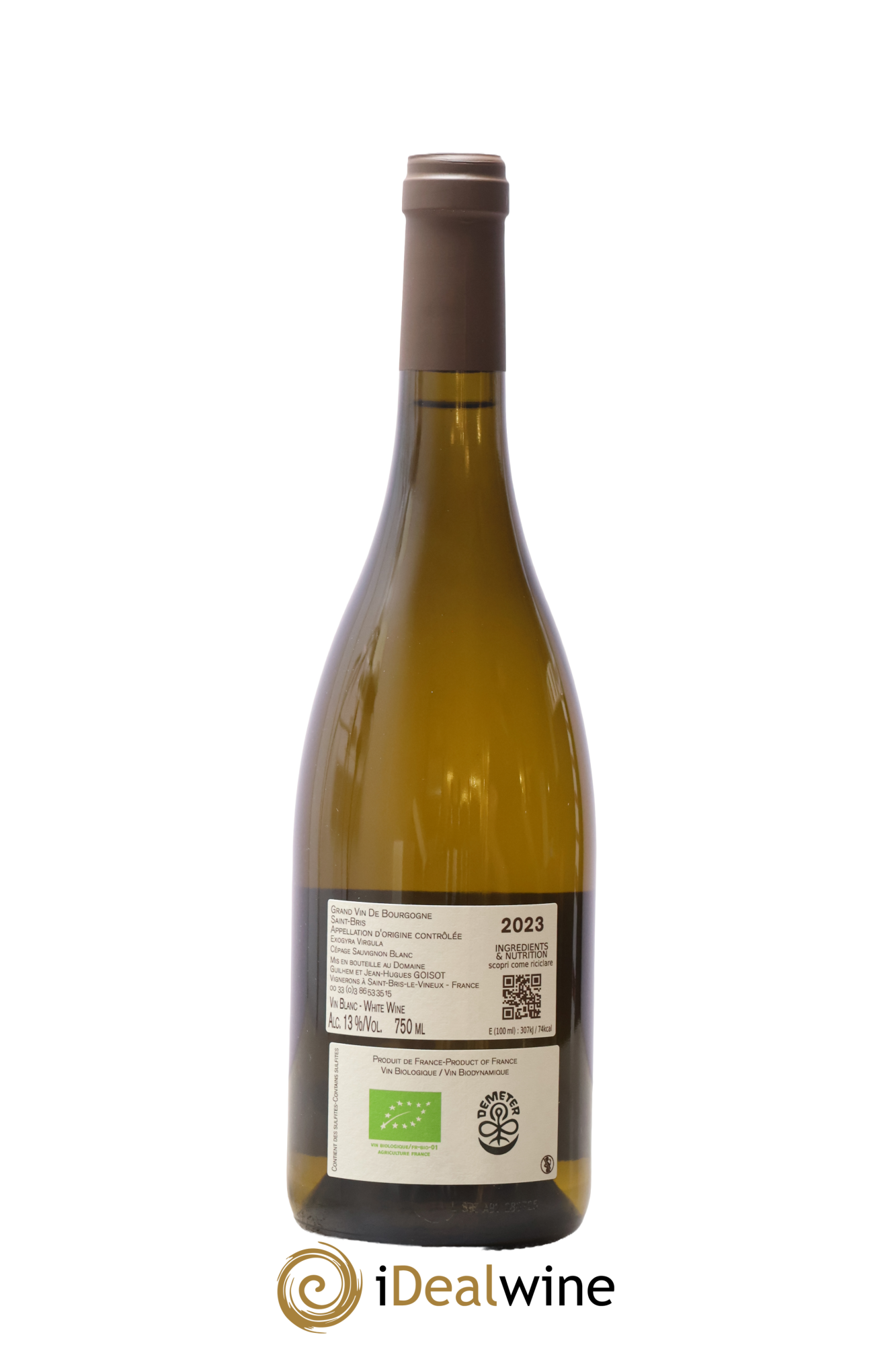 Saint-Bris Exogyra Virgula Goisot 2023 - Lot de 1 bouteille - 1