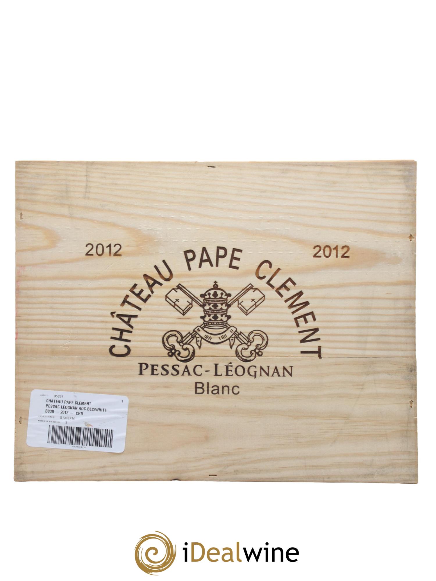 Château Pape Clément 2012 - Lot of 3 bottles - 1