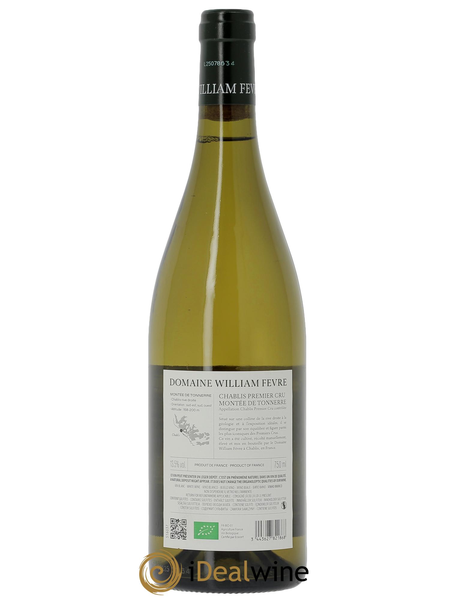 Chablis 1er Cru Montée de Tonnerre William Fèvre  2023 - Lot de 1 bouteille - 1