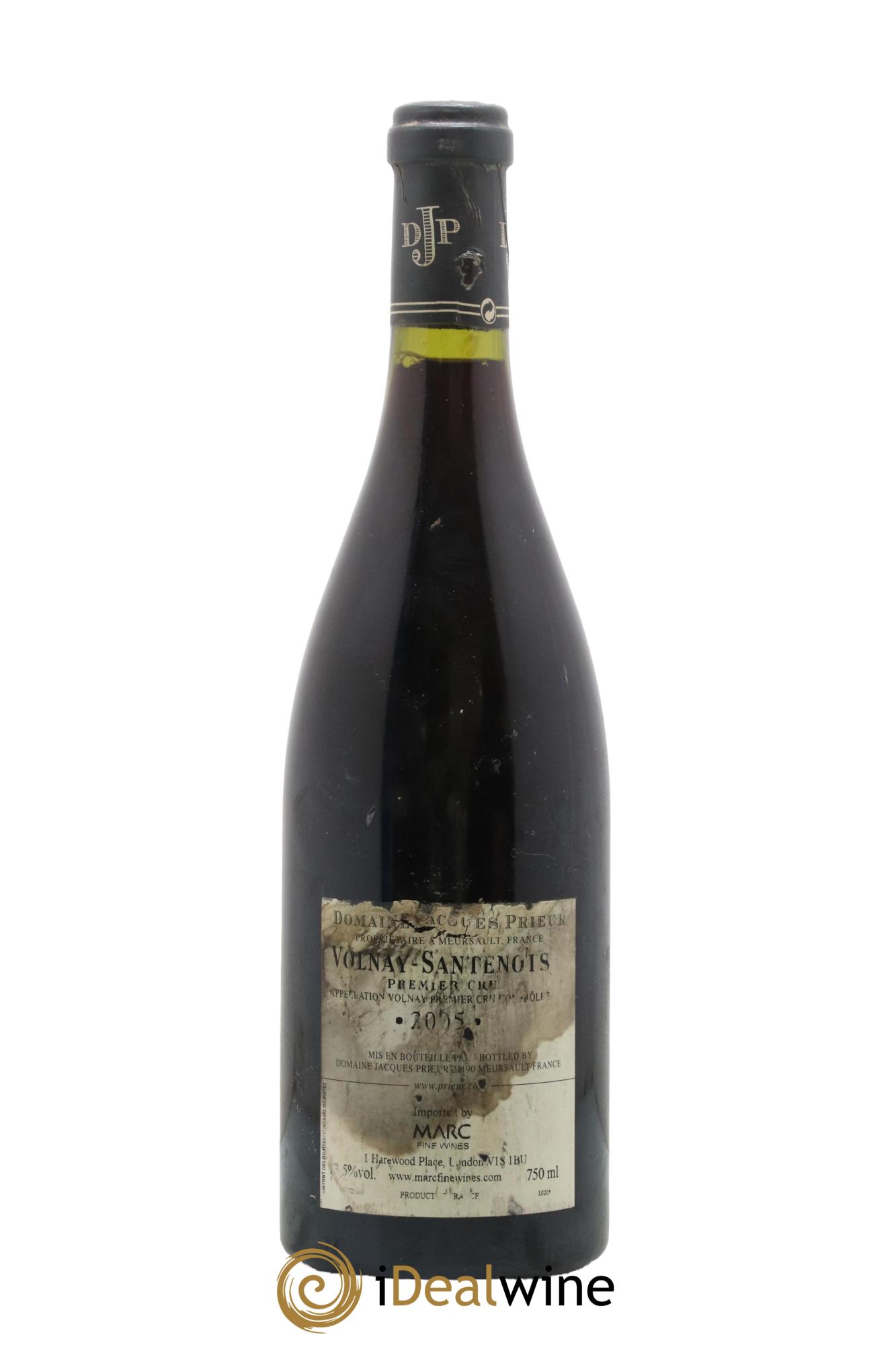 Volnay 1er Cru Santenots Jacques Prieur (Domaine) 2005 - Lot de 1 bouteille - 1