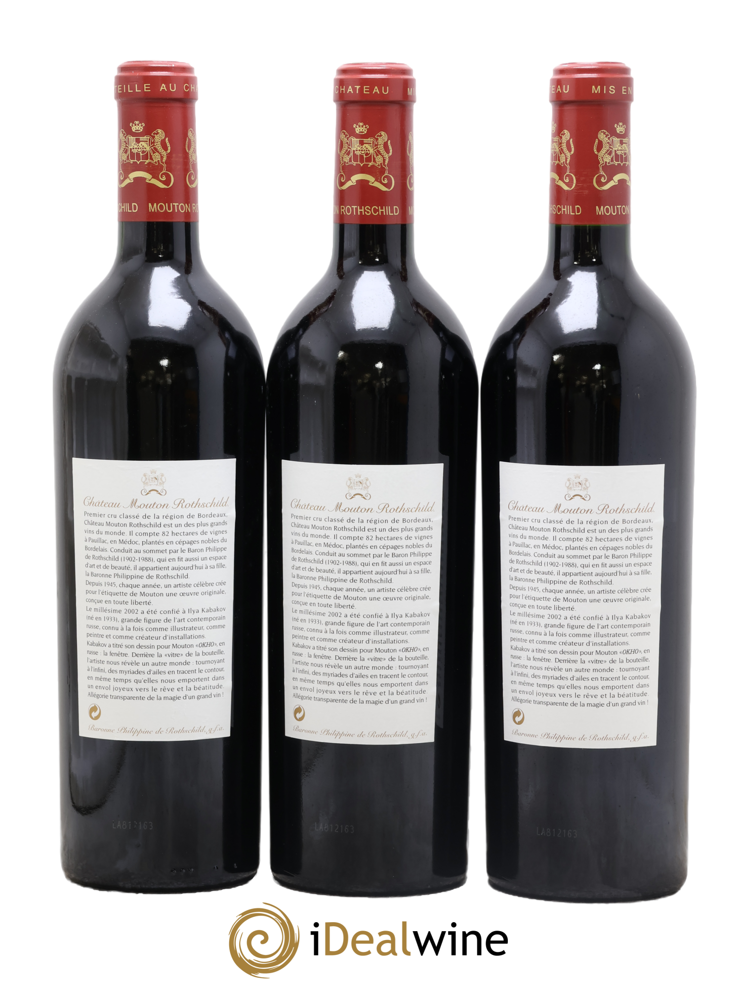 Château Mouton Rothschild 1er Grand Cru Classé 2002 - Lot of 6 bottles - 4