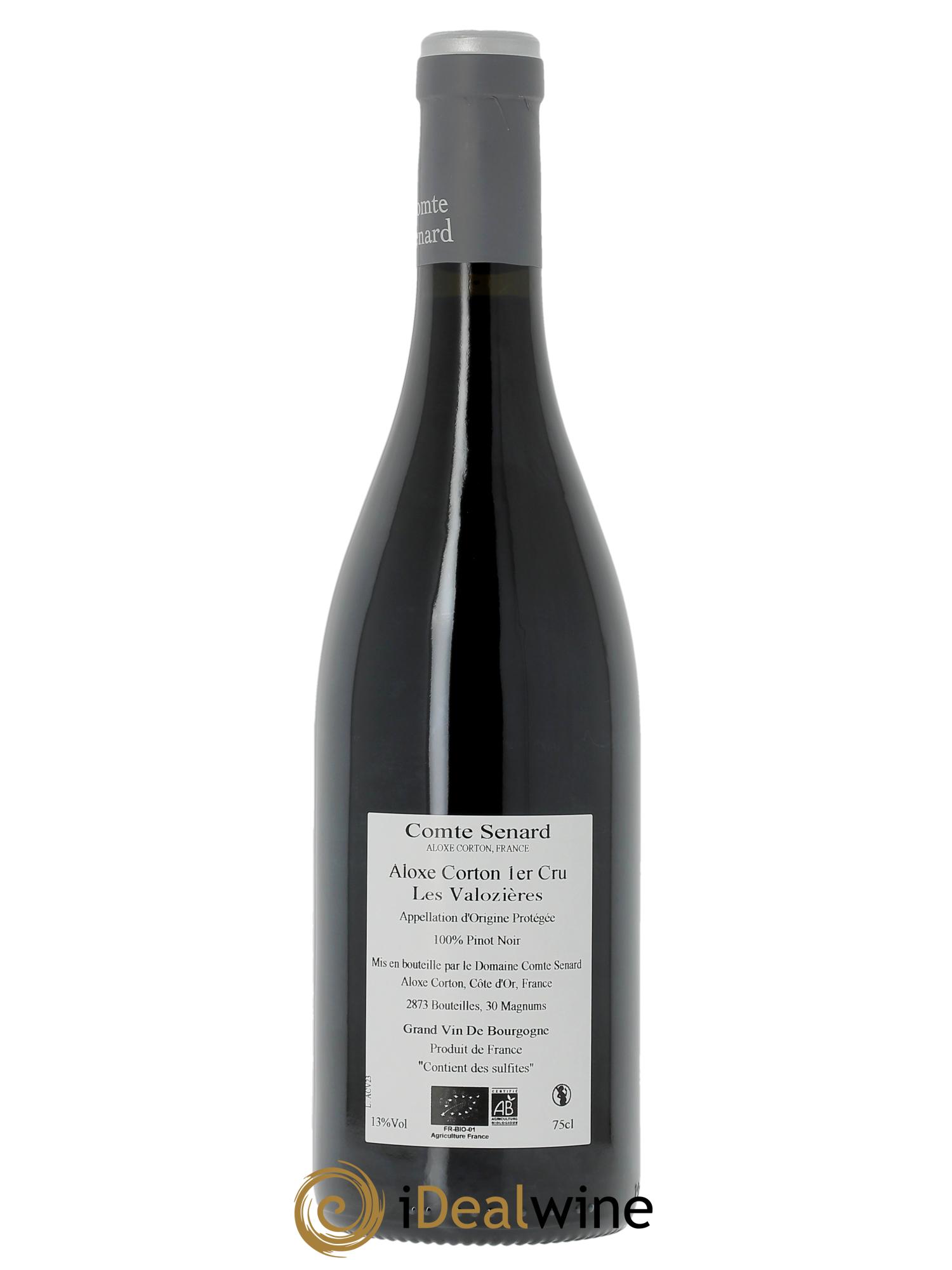 Aloxe-Corton 1er Cru Les Valozières Comte Senard 2023 - Lot de 1 bouteille - 1