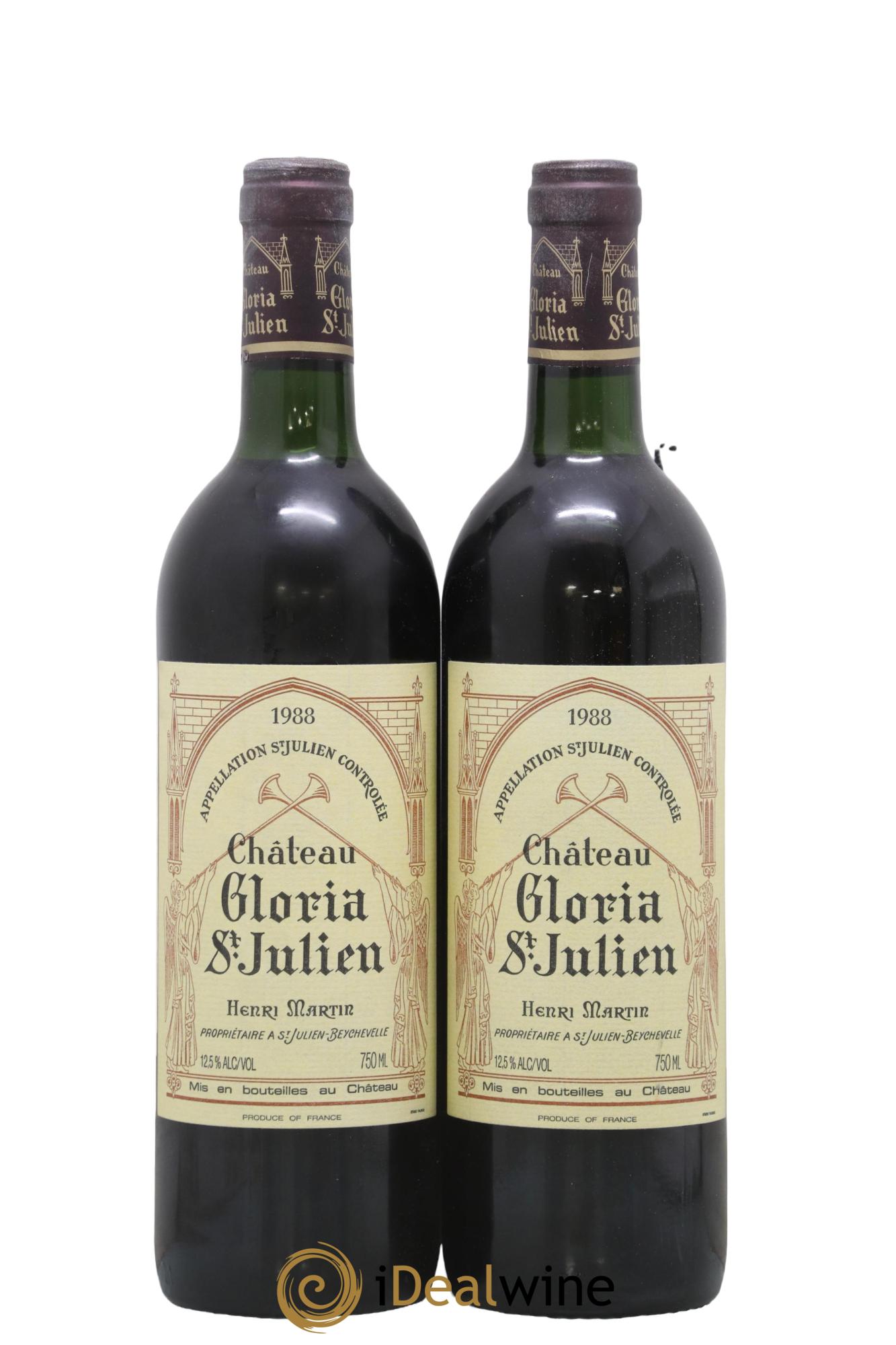 Château Gloria  1988 - Posten von 2 Flaschen - 0