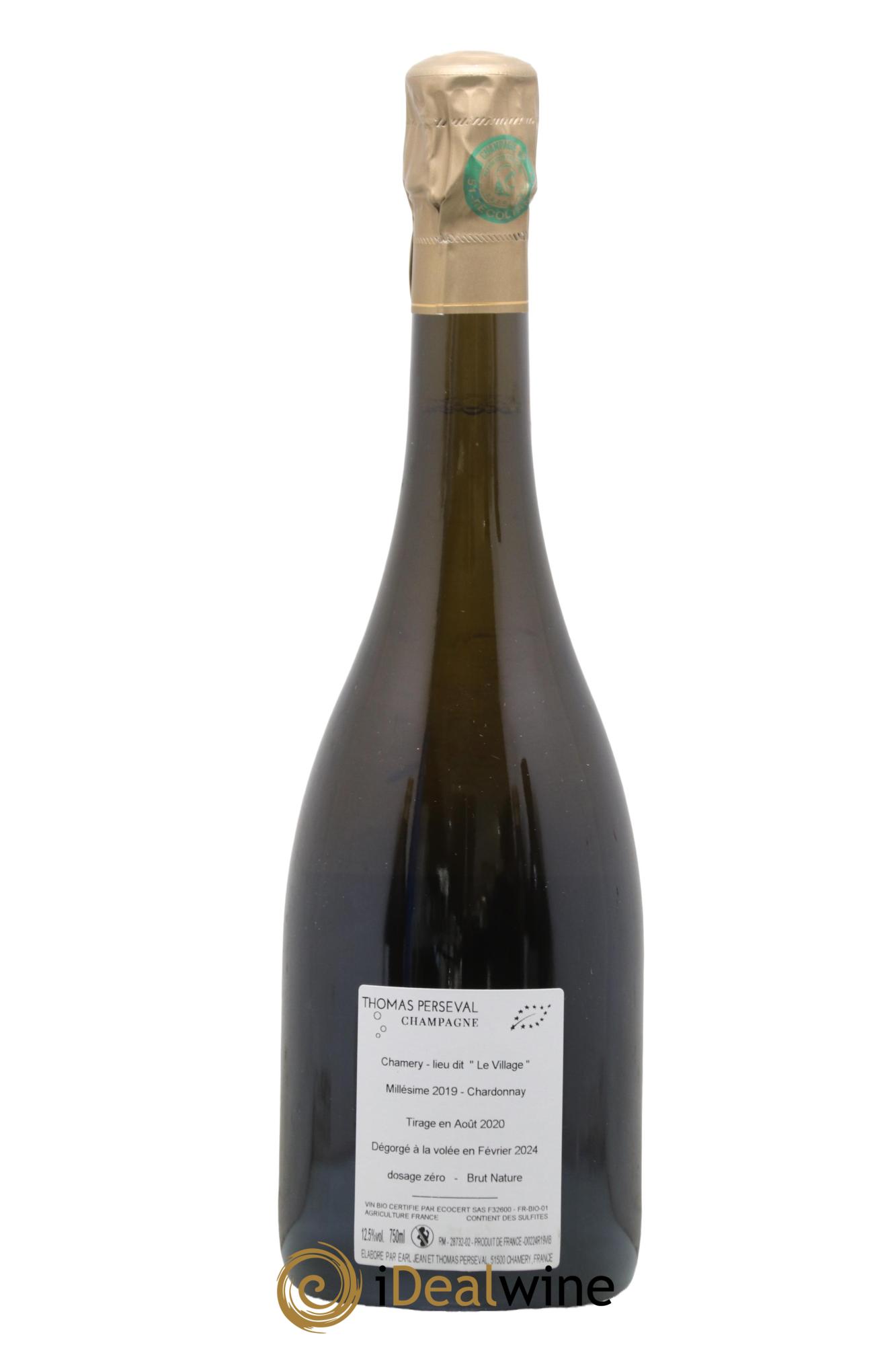 Le Village Chardonnay Thomas Perseval 2019 - Lot de 1 bouteille - 1