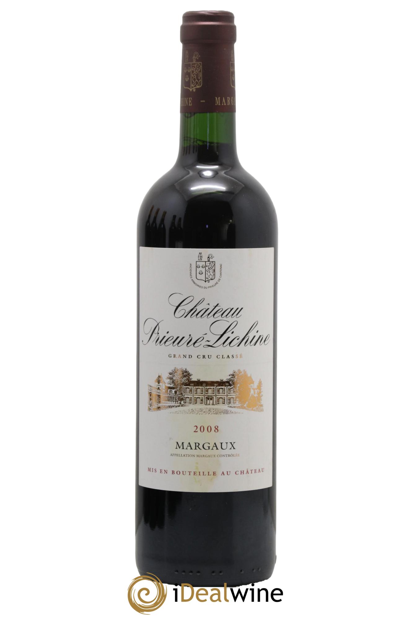 Château Prieuré Lichine 4ème Grand Cru Classé 2008 - Lot de 1 bouteille - 0
