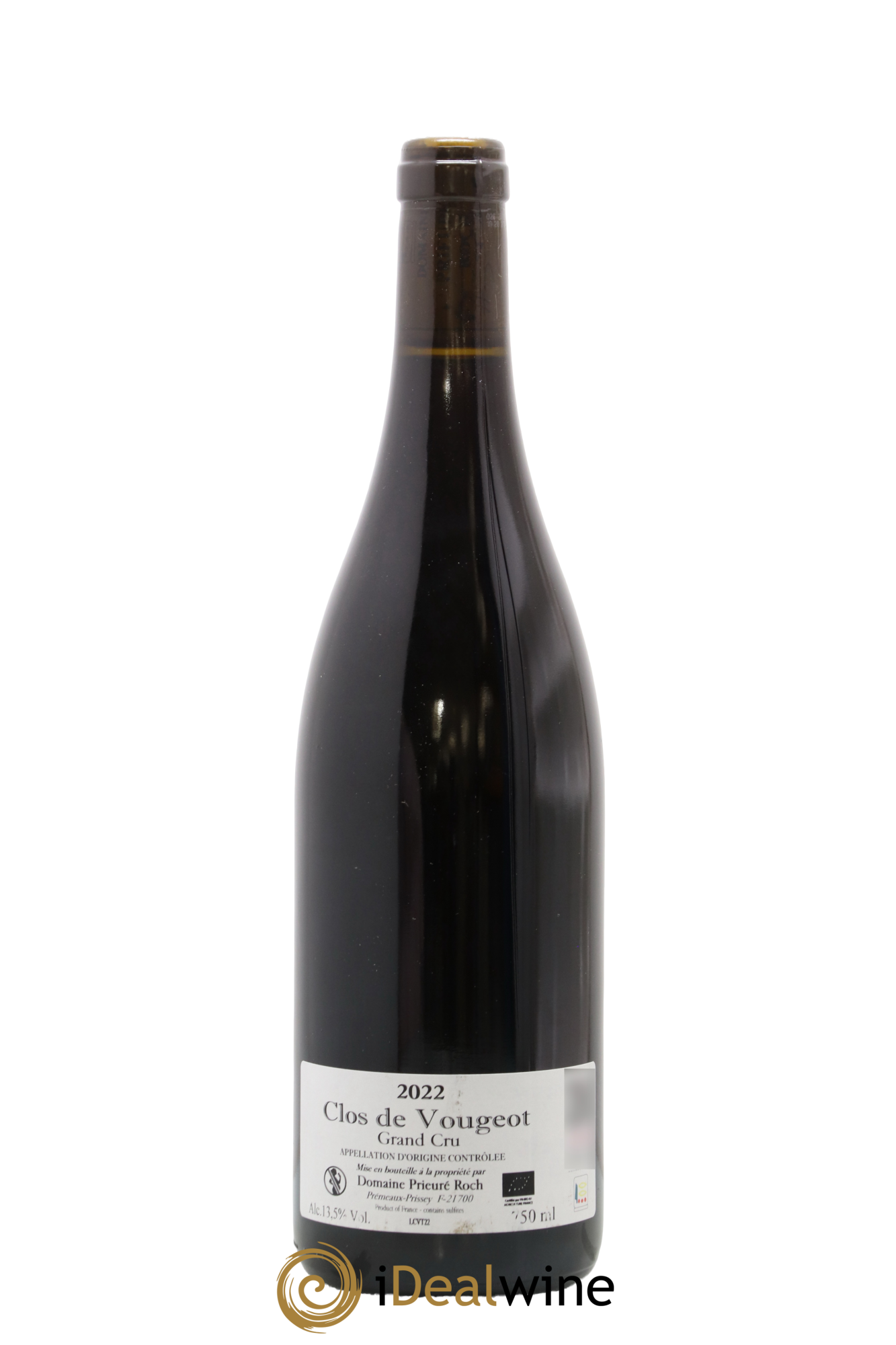 Clos de Vougeot Grand Cru Prieuré Roch 2022 - Lot de 1 bouteille - 1