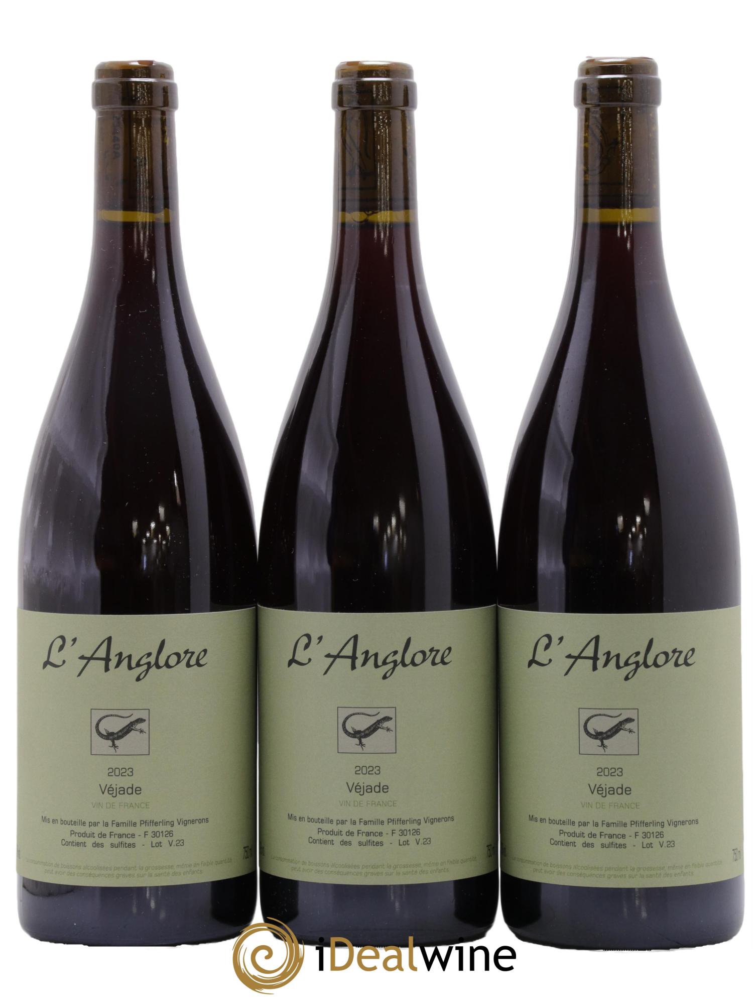 Vin de France Véjade L'Anglore 2023 - Lot de 3 bouteilles - 0