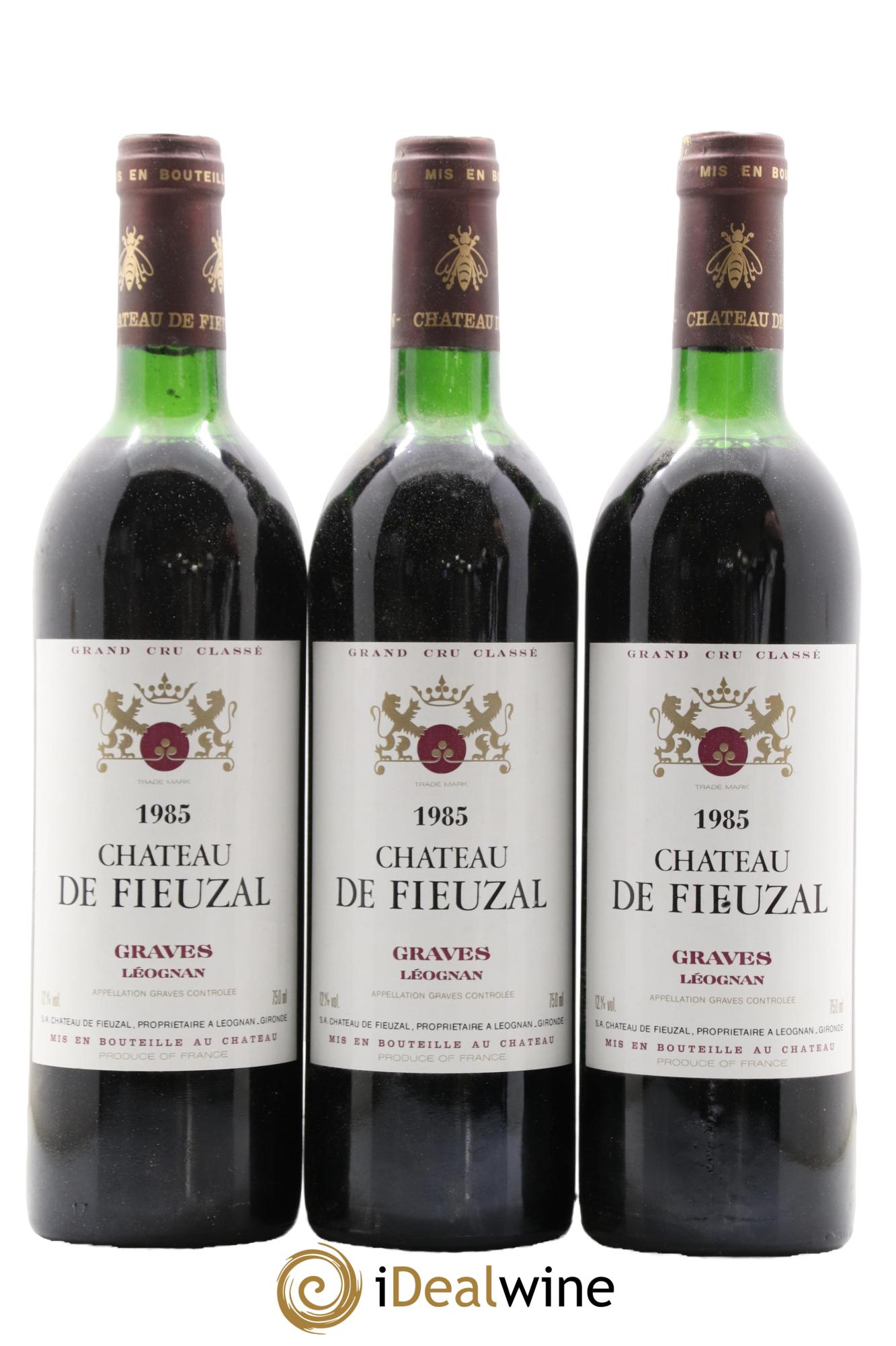 Château de Fieuzal Cru Classé de Graves 1985 - Lot de 6 bouteilles - 2