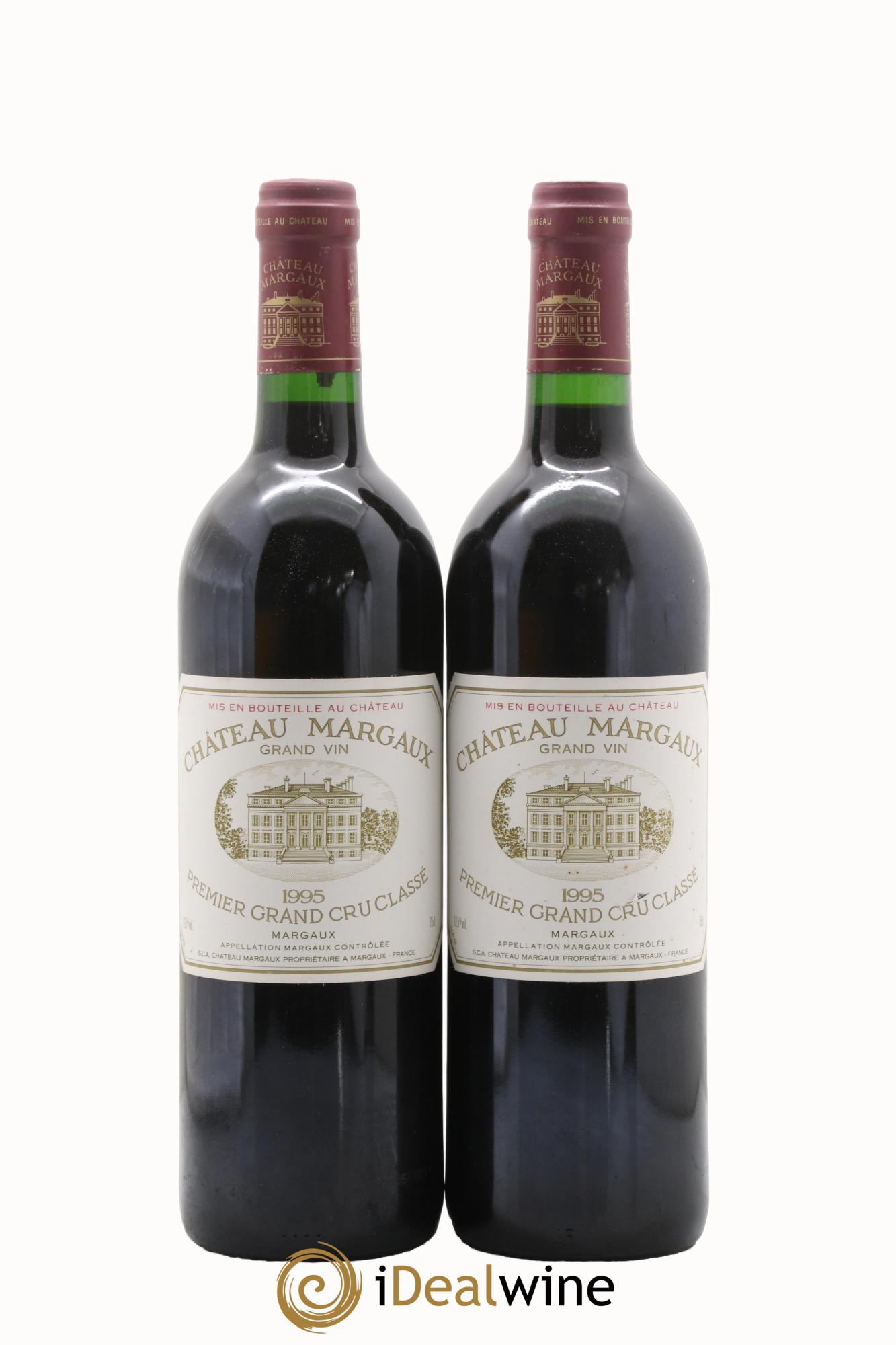 Château Margaux 1er Grand Cru Classé 1995 - Lot de 2 bouteilles - 0