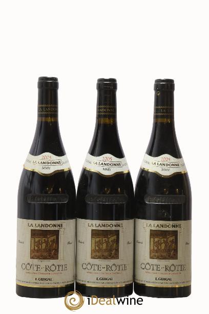 Côte-Rôtie La Landonne Guigal 2005 - Lot of 3 bottles - 0