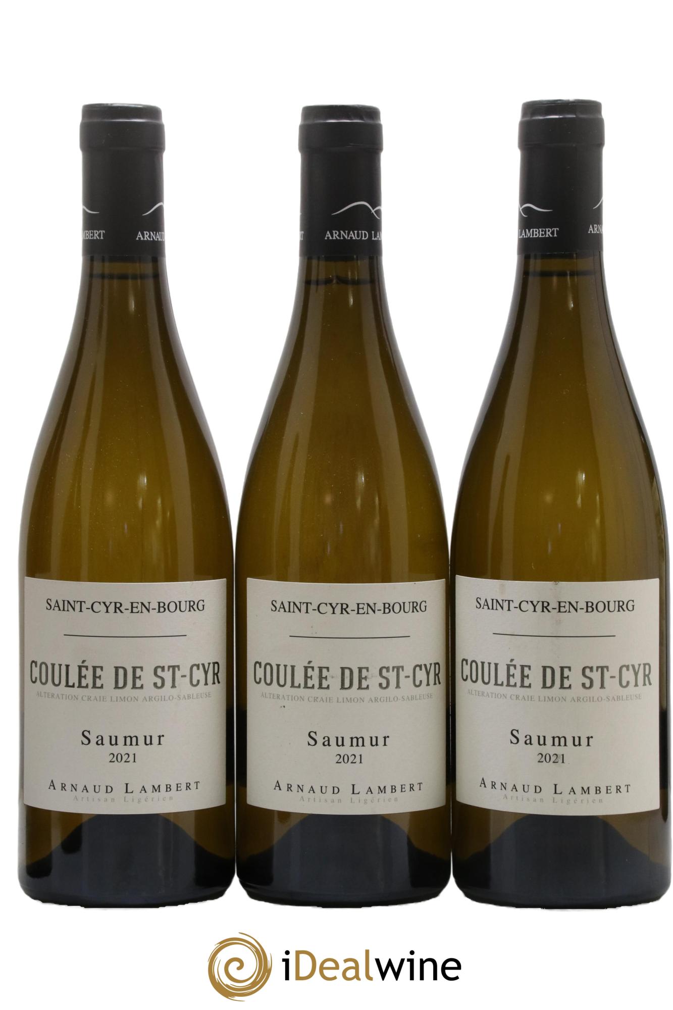 Saumur Coulée de Saint-Cyr Arnaud Lambert 2021 - Lot de 3 bouteilles - 0