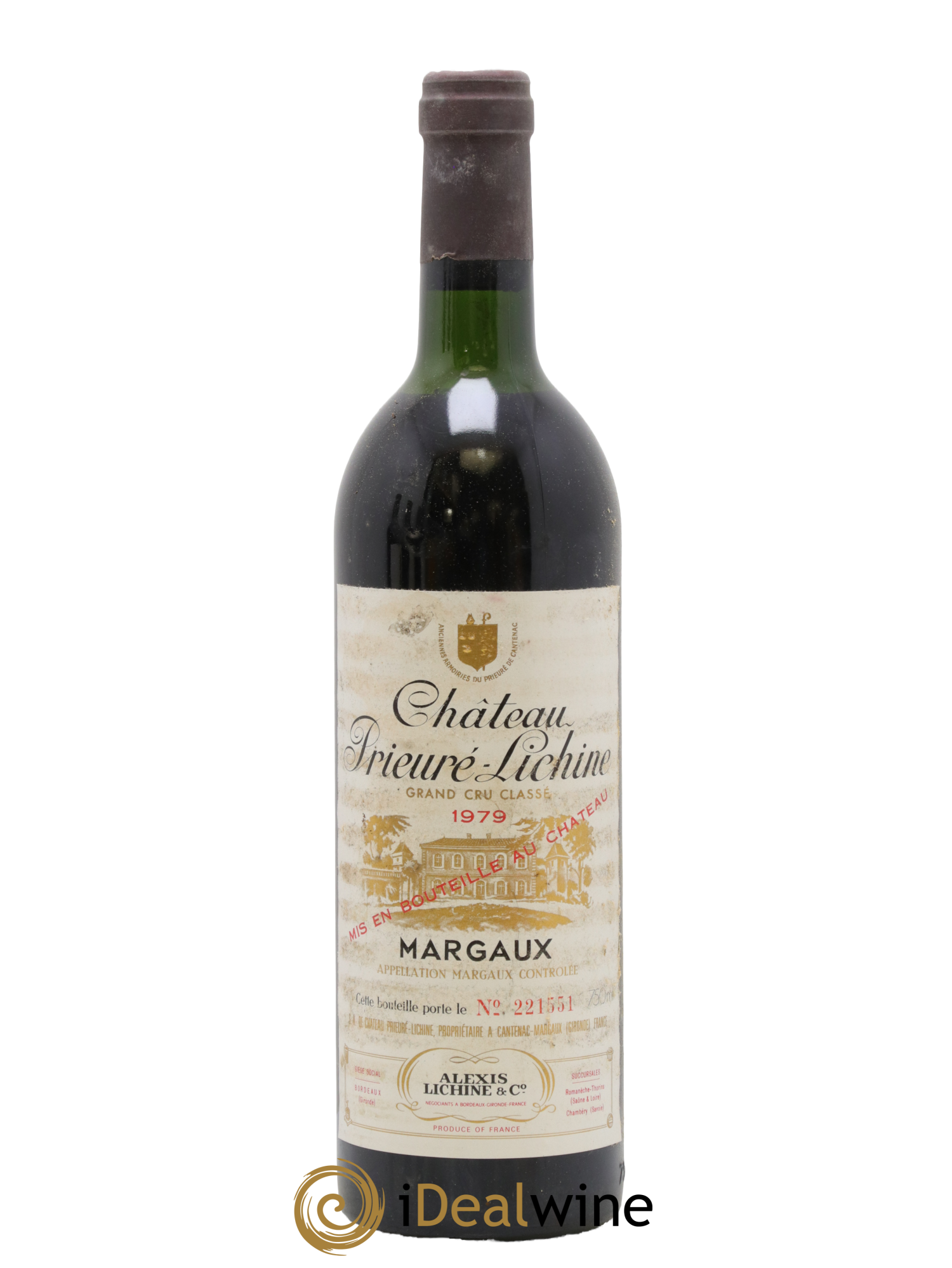 Château Prieuré Lichine 4ème Grand Cru Classé 1979 - Lot de 1 bouteille - 0