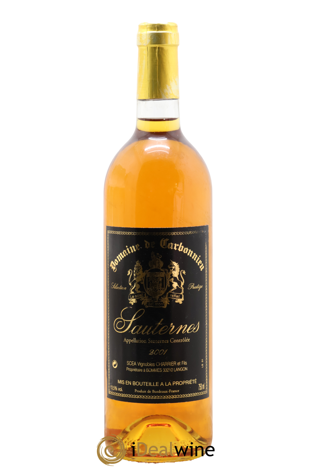 Sauternes Carbonnieu 2001 - Lot de 1 bouteille - 0