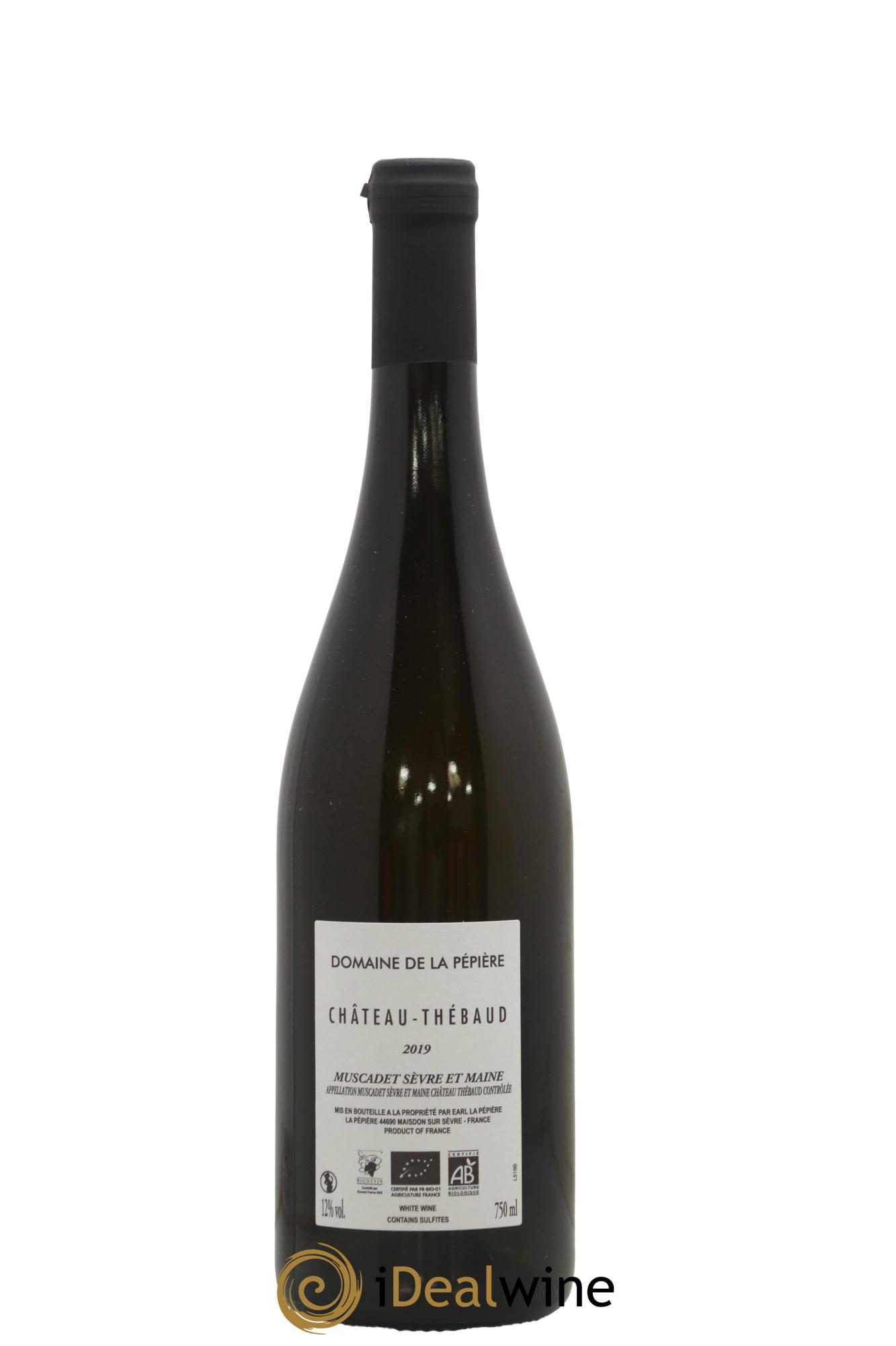 Muscadet-Sèvre-et-Maine Château-Thébaud Domaine de la Pépière 2019 - Lot de 1 bouteille - 1