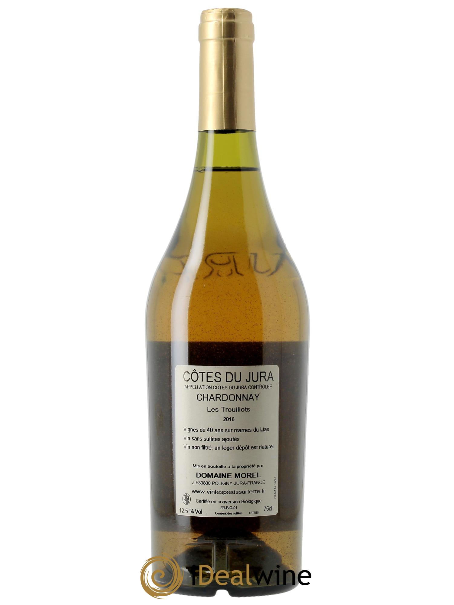 Côtes du Jura Chardonnay Les Trouillots Valentin Morel 2016 - Lot de 1 bouteille - 1