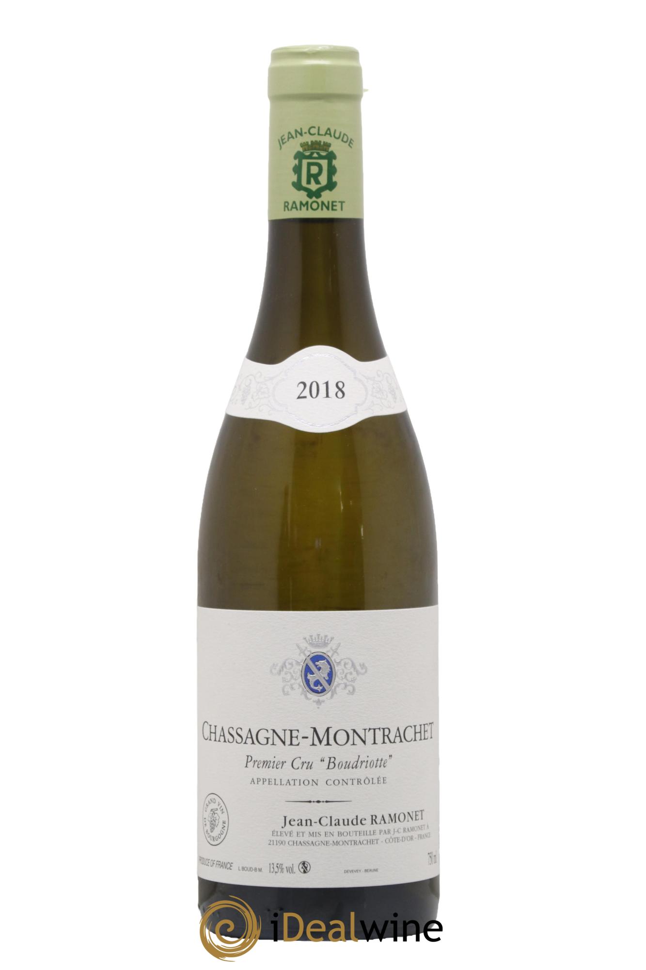 Chassagne-Montrachet 1er Cru Boudriotte Ramonet (Domaine) 2018 - Lot de 1 bouteille - 0