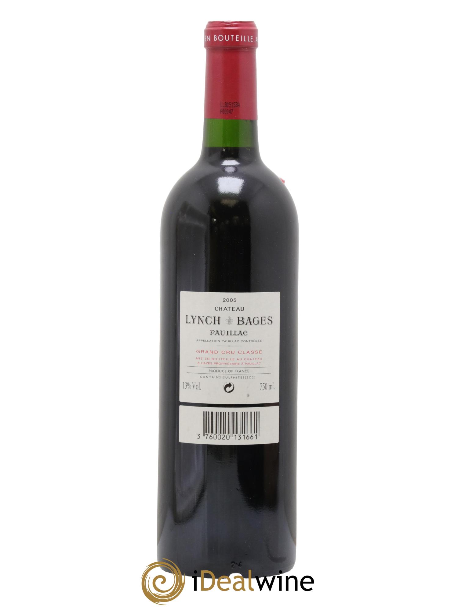 Château Lynch Bages 5ème Grand Cru Classé 2005 - Lot of 1 bottle - 1