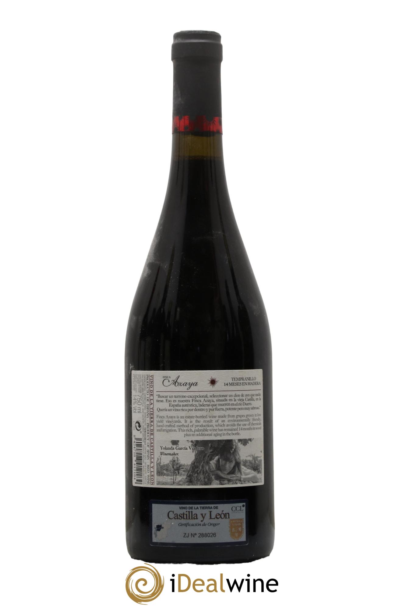 Castilla y Leon Tempranillo Finca Azaya 2017 - Lot de 1 bouteille - 1