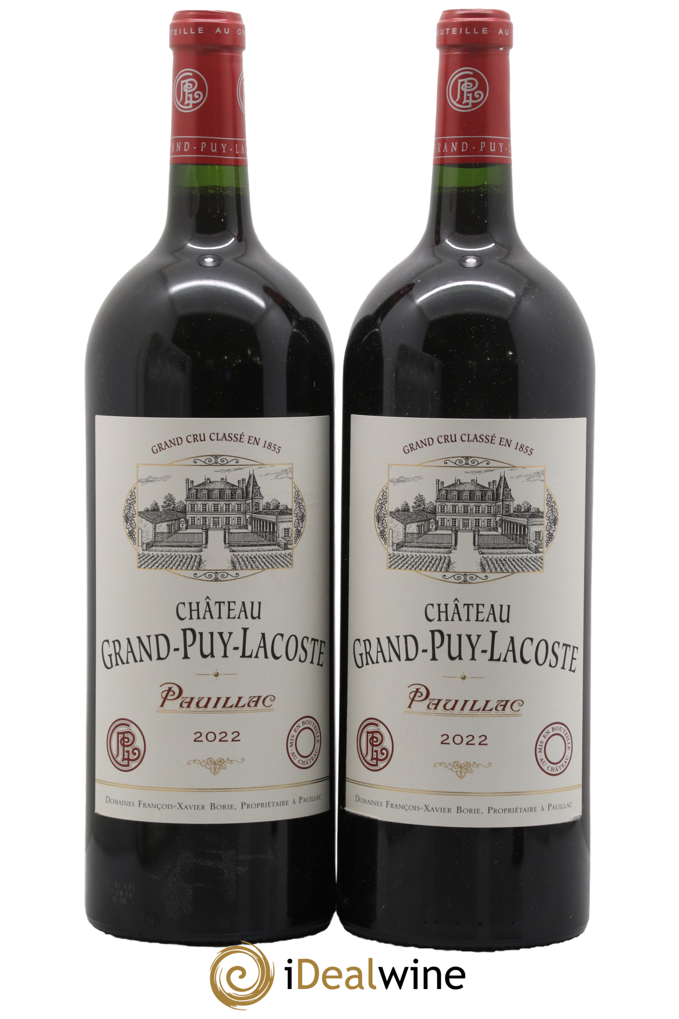 Château Grand Puy Lacoste 5ème Grand Cru Classé 2022 - Lot of 2 magnums - 0