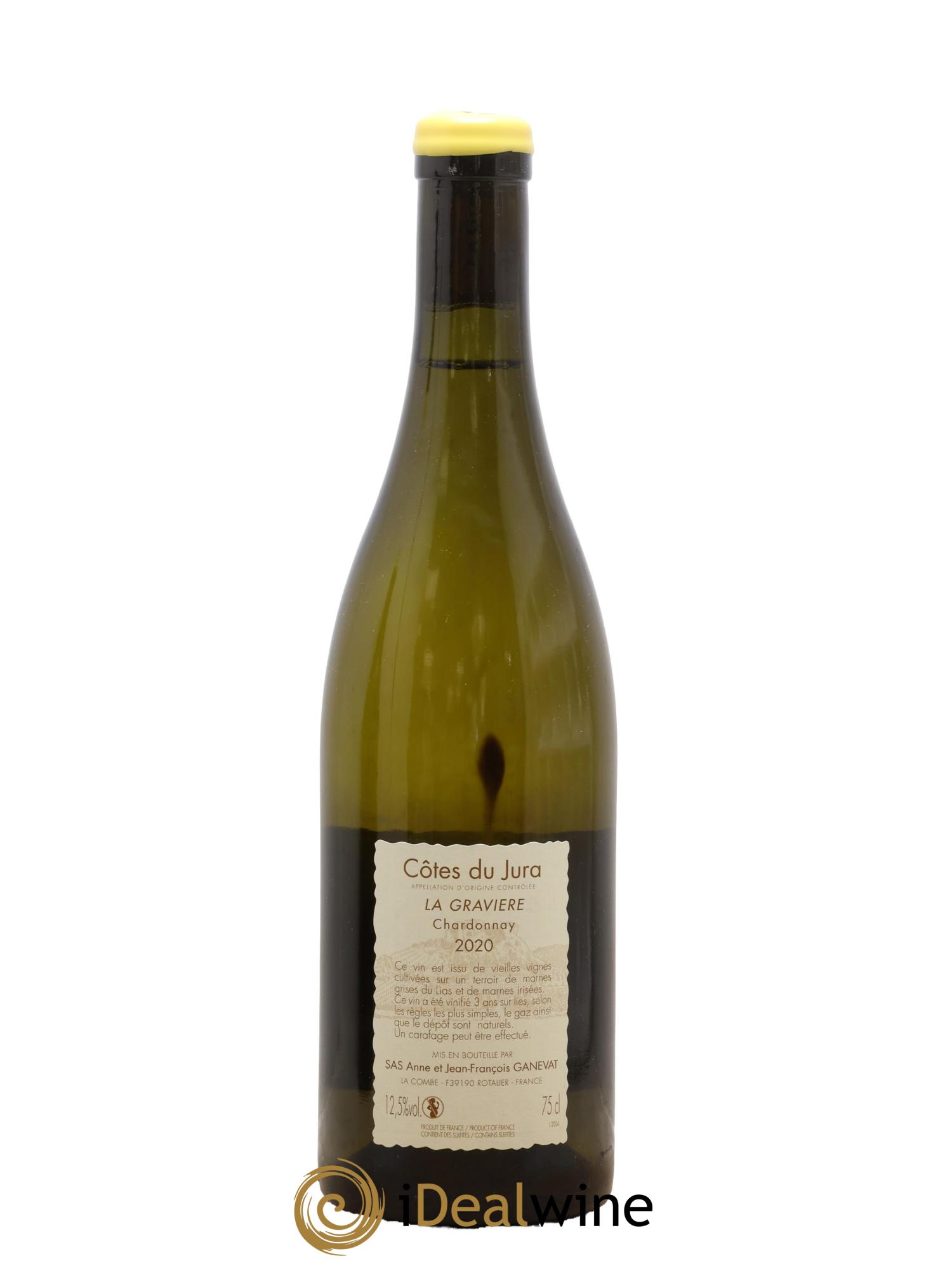 Côtes du Jura La Gravière Anne et Jean François Ganevat 2020 - Lot de 1 bouteille - 1