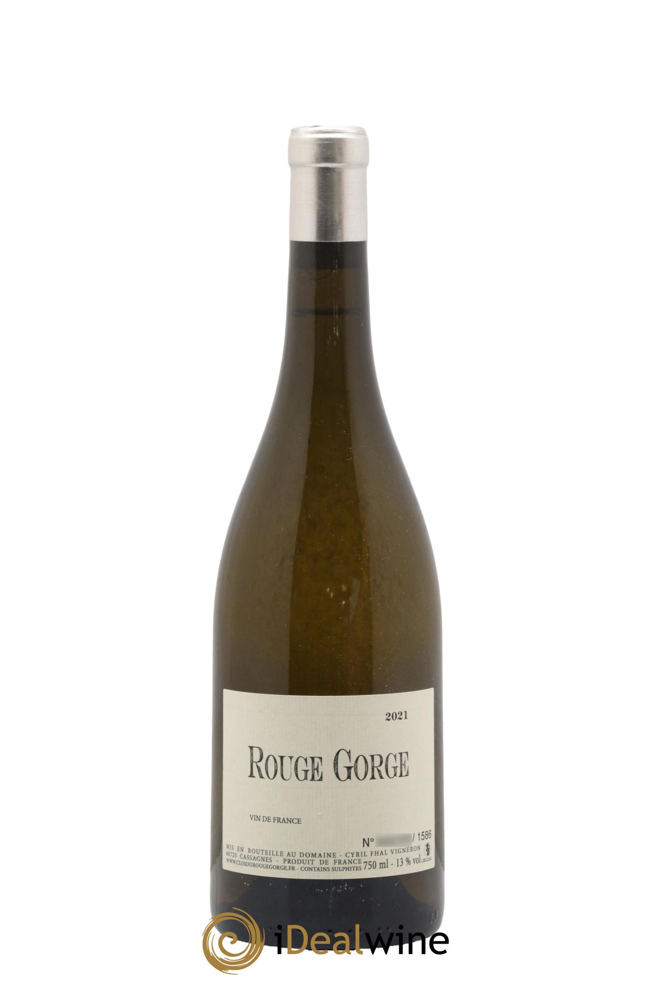 Côtes Catalanes Clos du Rouge Gorge Cyril Fhal 2021 - Lot de 1 bouteille - 0