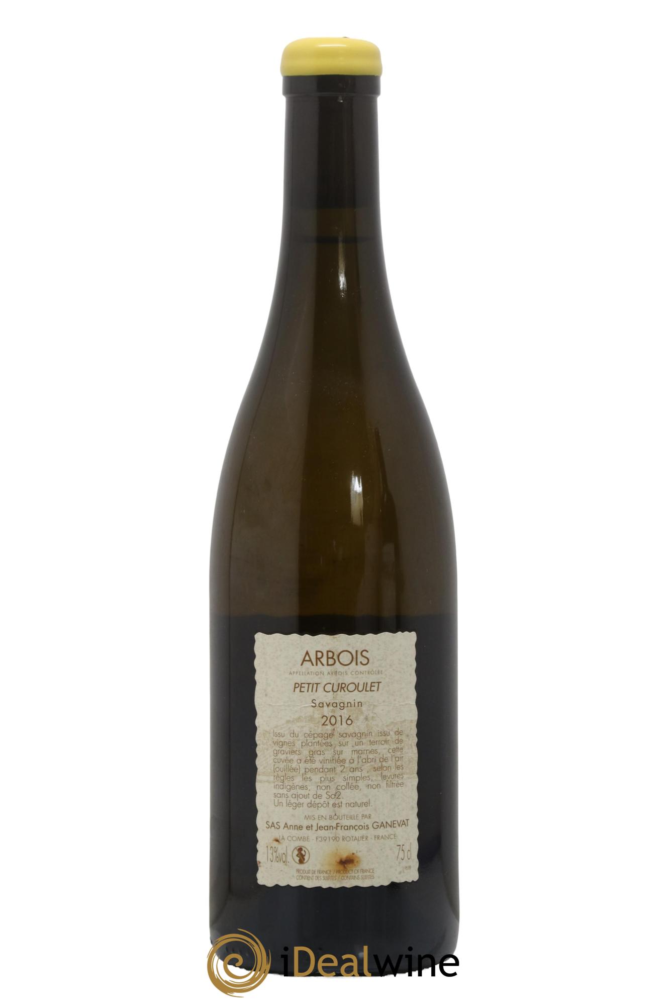 Arbois Petit Curoulet Anne et Jean François Ganevat 2016 - Lot of 1 bottle - 1