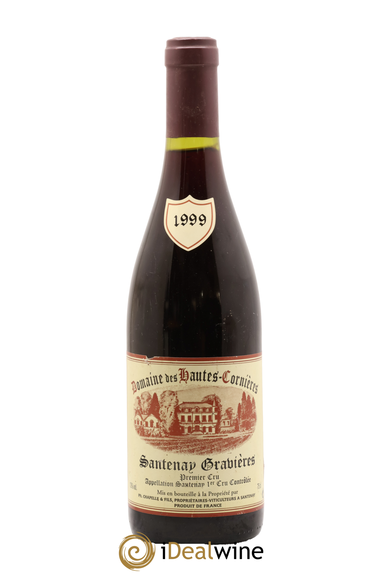Santenay 1er Cru Gravières Domaine des Hautes Cornières 1999 - Lot de 1 bouteille - 0