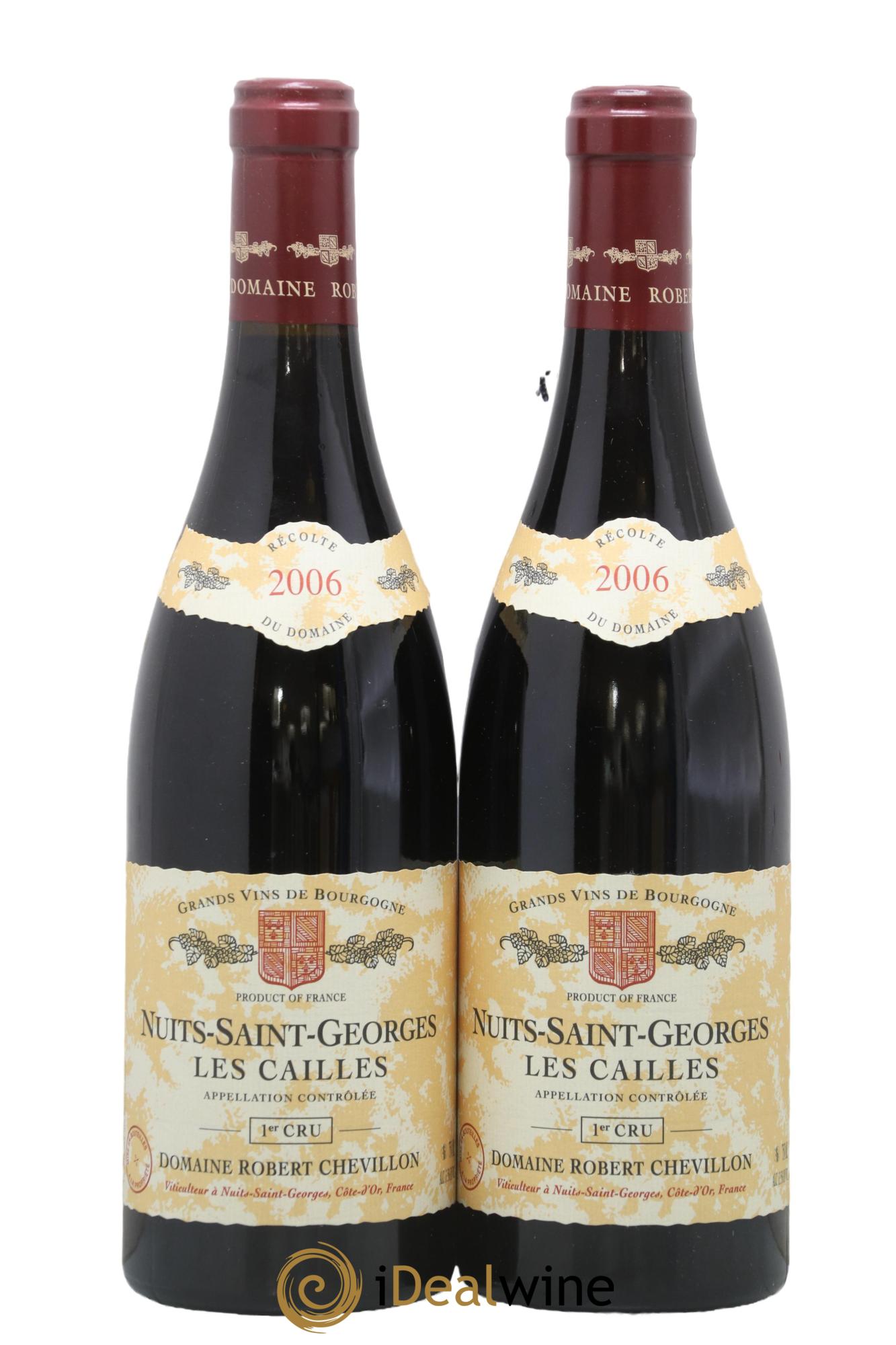 Nuits-Saint-Georges 1er Cru Les Cailles Robert Chevillon 2006 - Lot of 2 bottles - 0