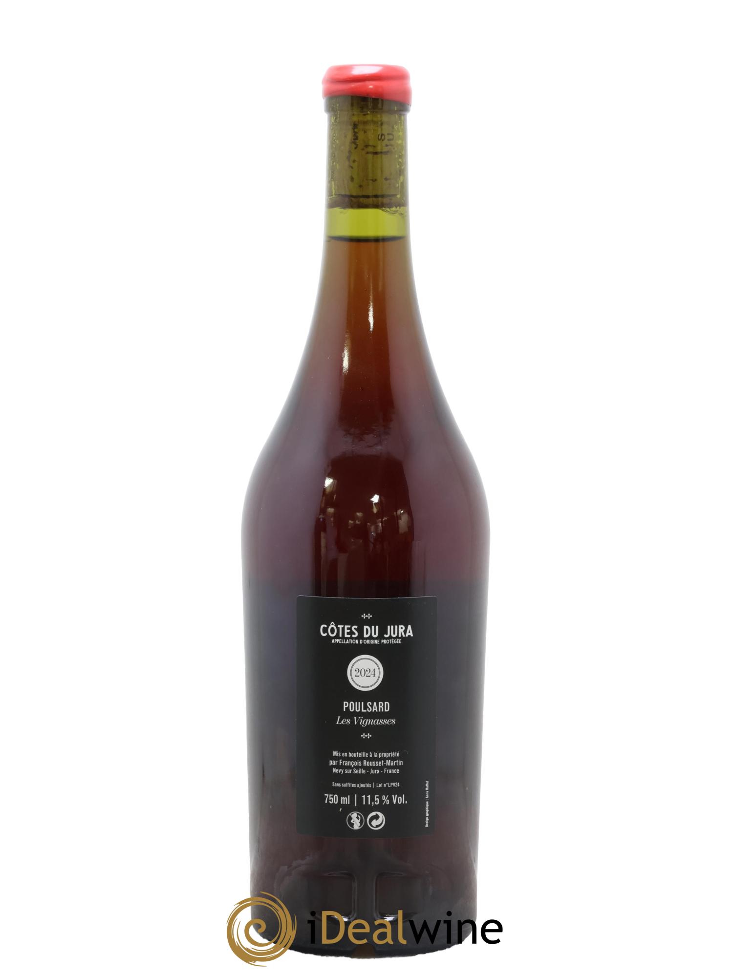 Côtes du Jura Les Vignasses Poulsard François Rousset Martin 2024 - Posten von 1 Flasche - 1