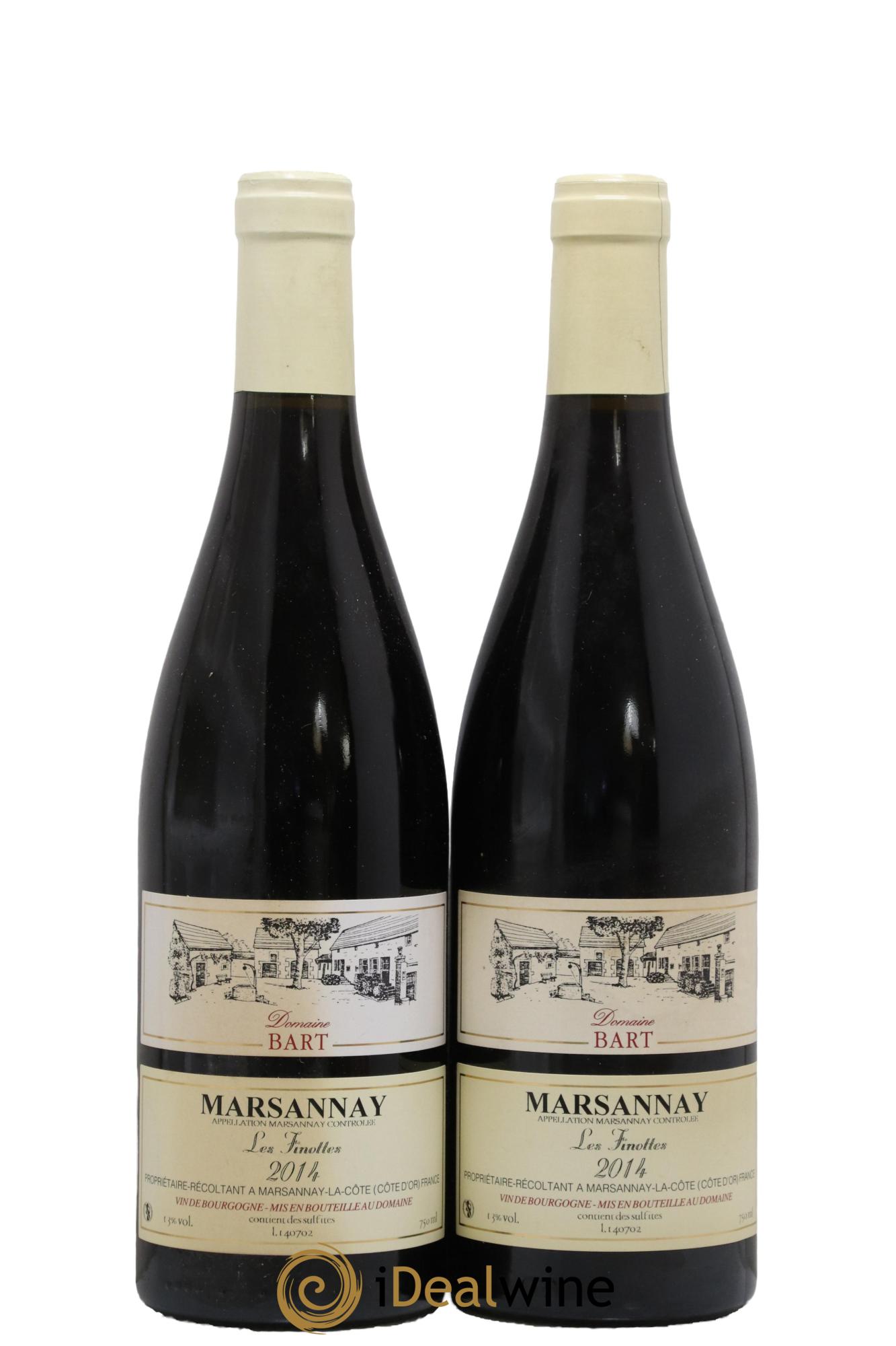 Marsannay Les Finottes Bart (Domaine) 2014 - Lot de 2 bouteilles - 0