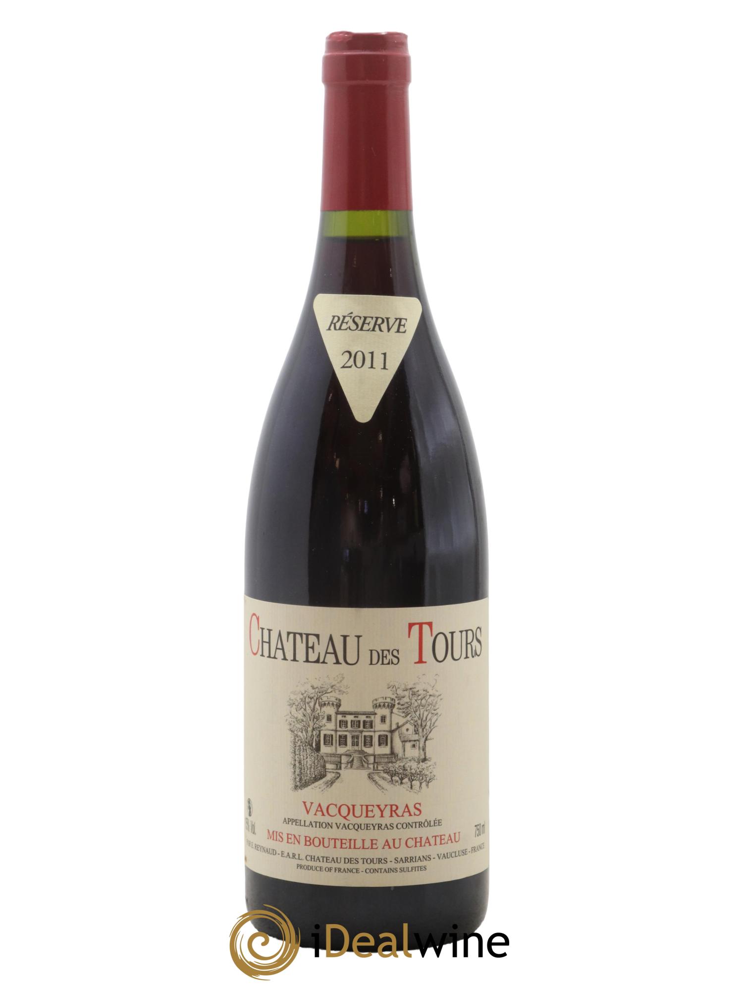 Vacqueyras Château des Tours Emmanuel Reynaud 2011 - Lot de 1 bouteille - 0