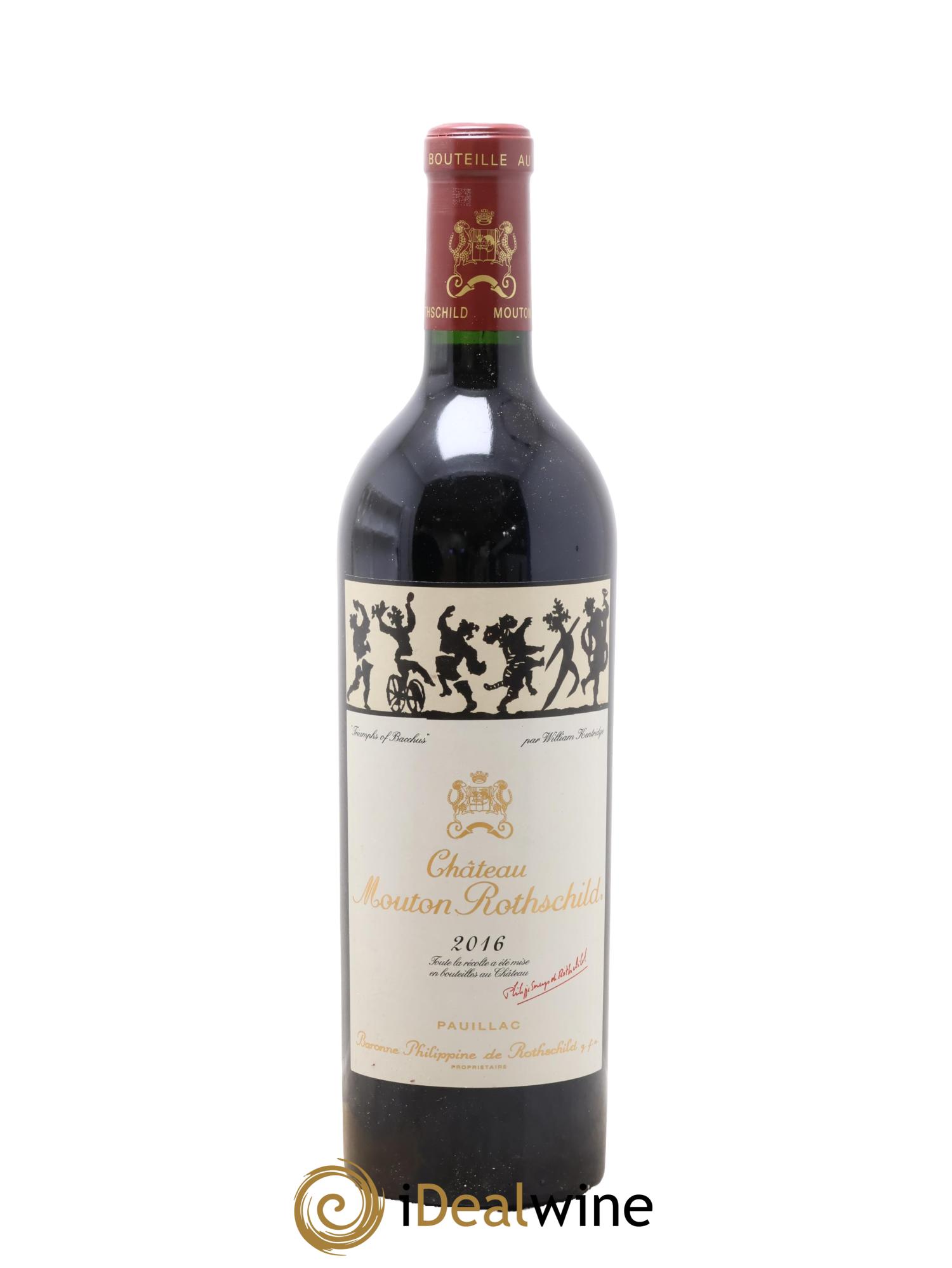 Château Mouton Rothschild 1er Grand Cru Classé 2016 - Lot de 1 bouteille - 0