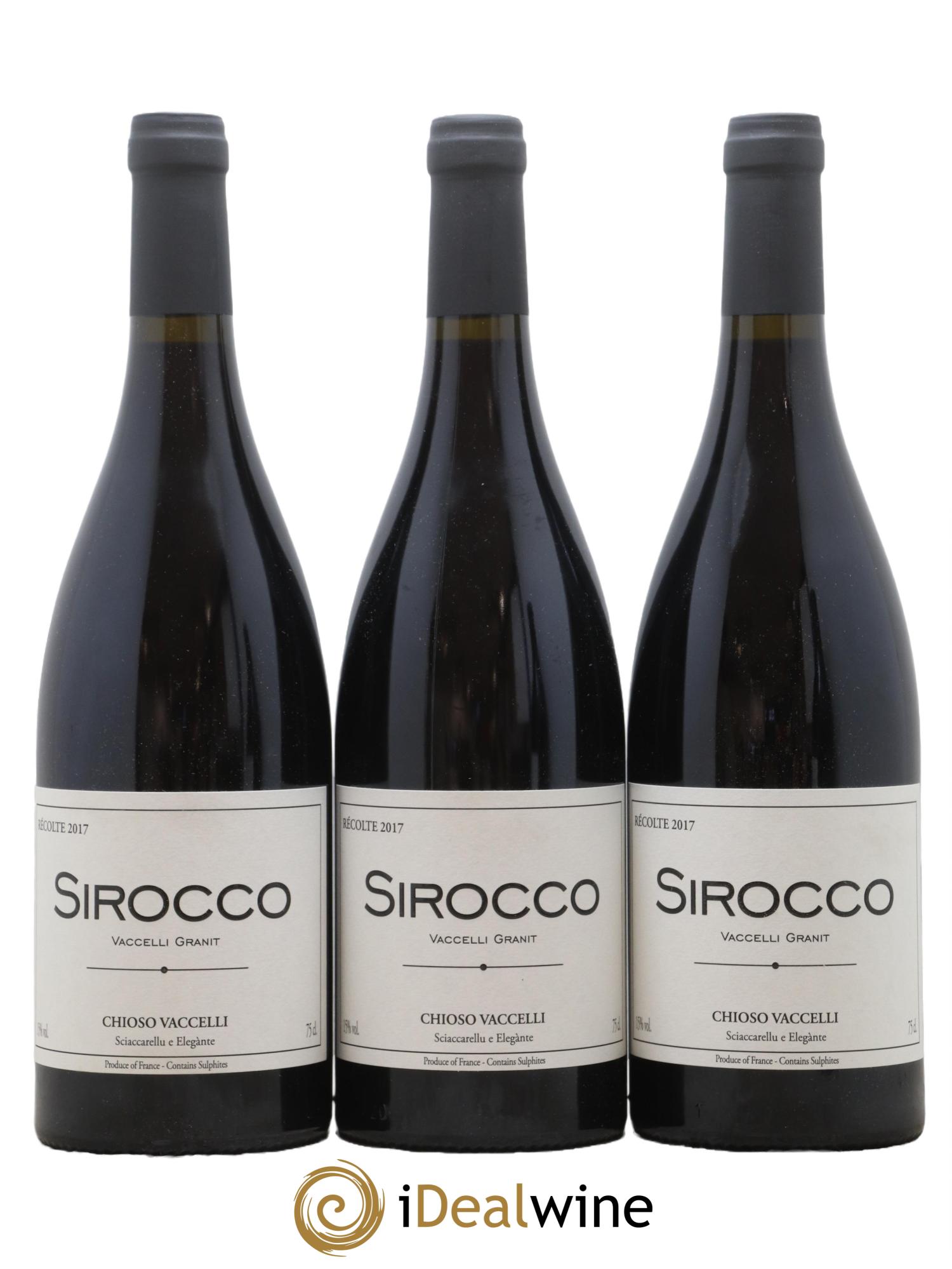 Ajaccio Sirocco Vaccelli 2017 - Lot de 3 bouteilles - 0