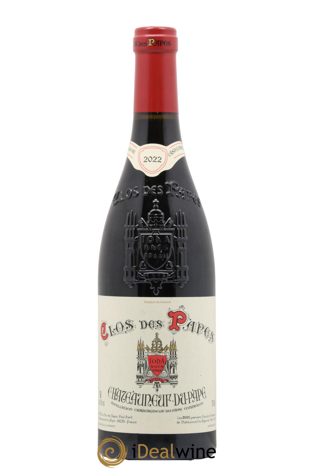 Châteauneuf-du-Pape Clos des Papes - Paul Avril 2022 - Lot de 1 bouteille - 0