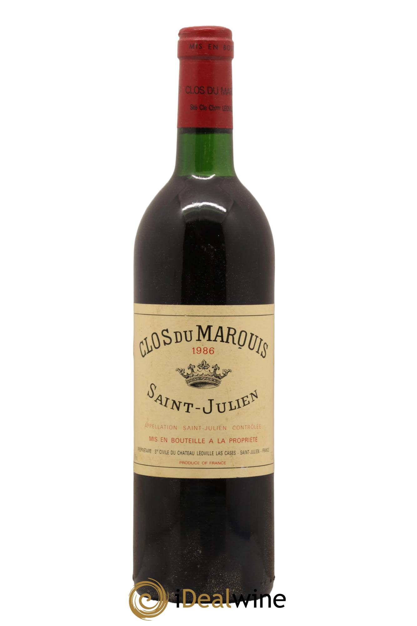 Clos du Marquis 1986 - Lot de 1 bouteille - 0