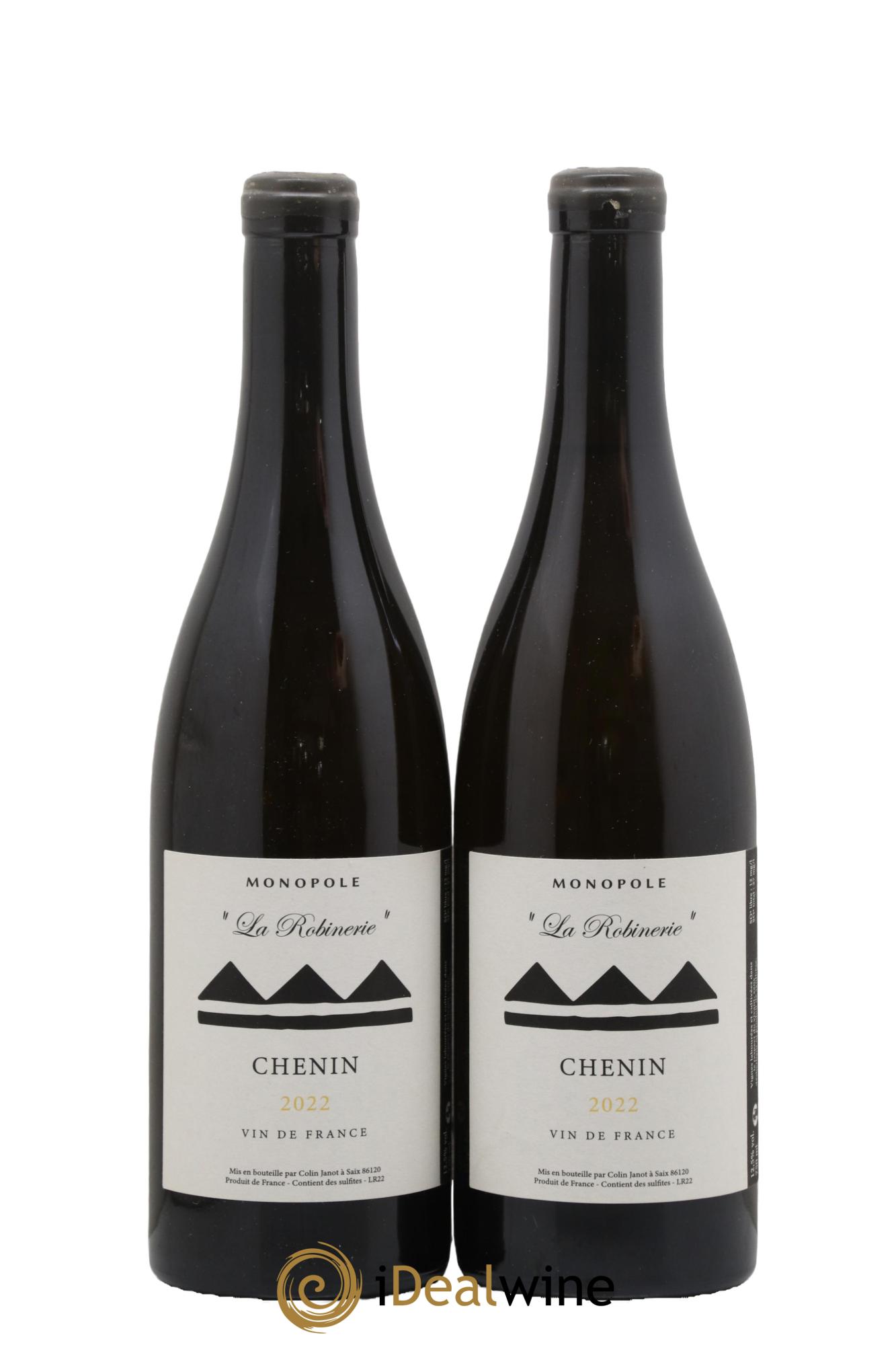 Vin de France Chenin La Robinerie Colin Janot 2022 - Lot de 2 bouteilles - 0