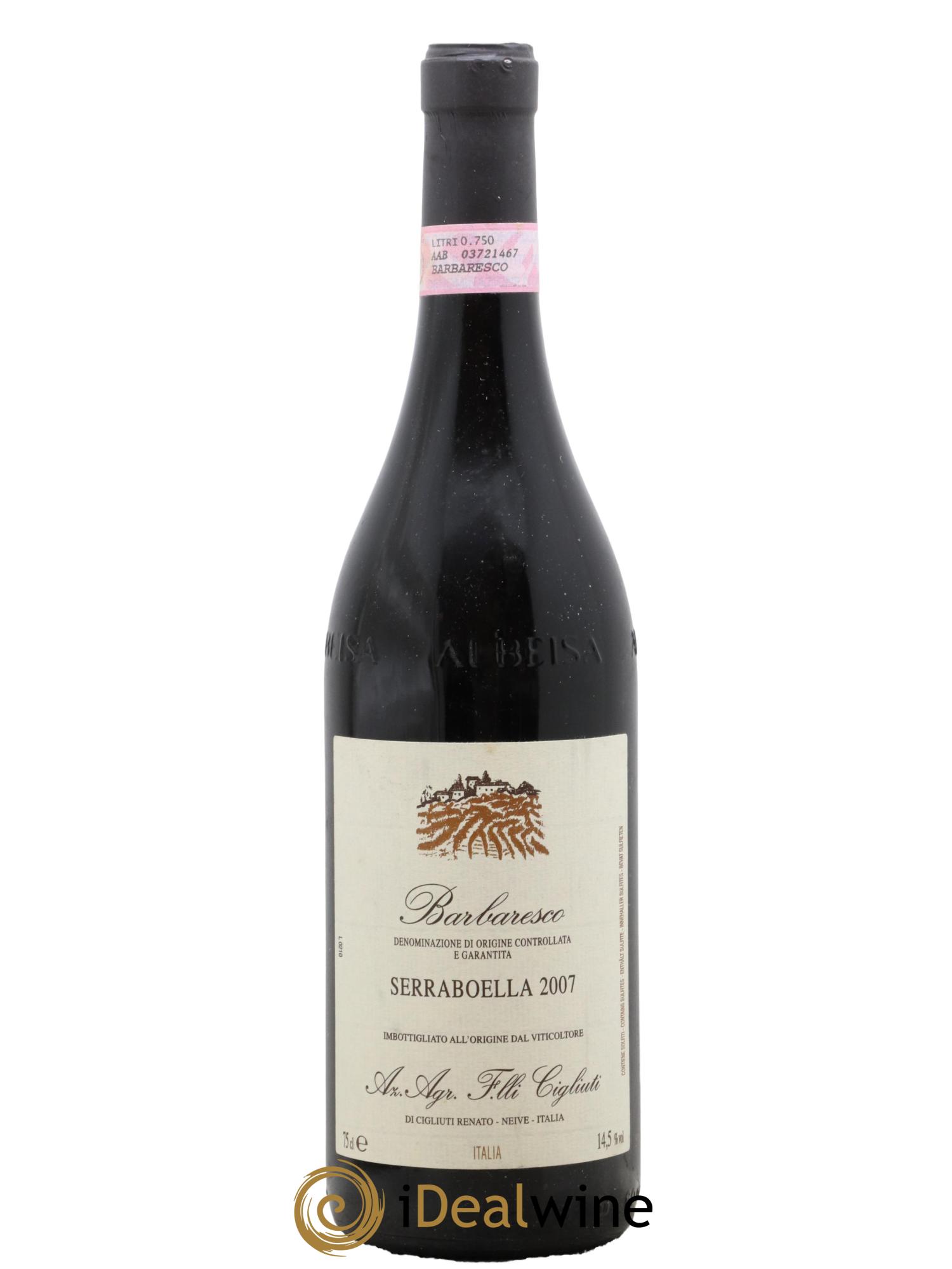 Barbaresco DOCG Serraboella Cigliuti 2007 - Lot de 1 bouteille - 0