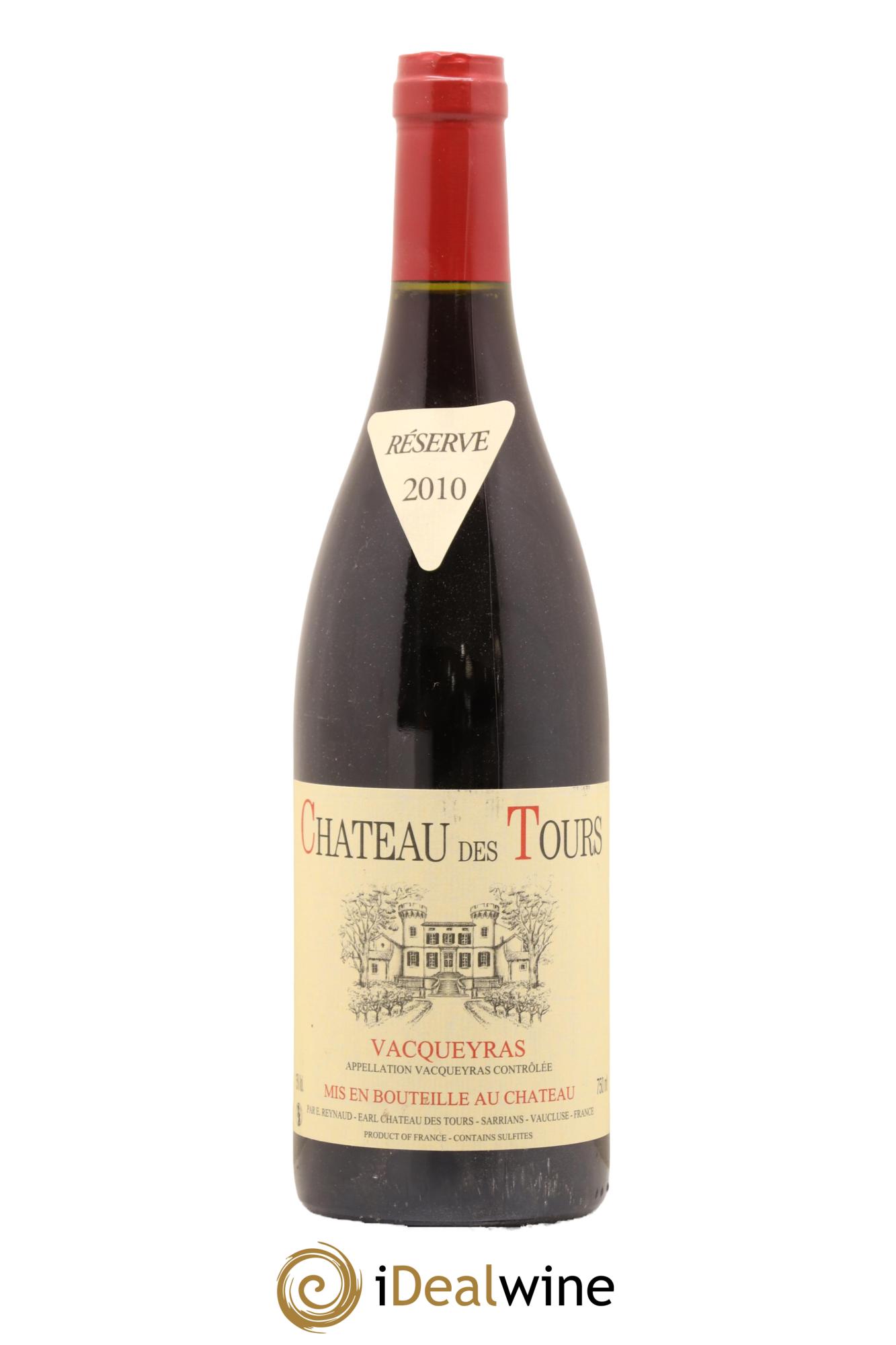 Vacqueyras Château des Tours Emmanuel Reynaud 2010 - Lot de 1 bouteille - 0