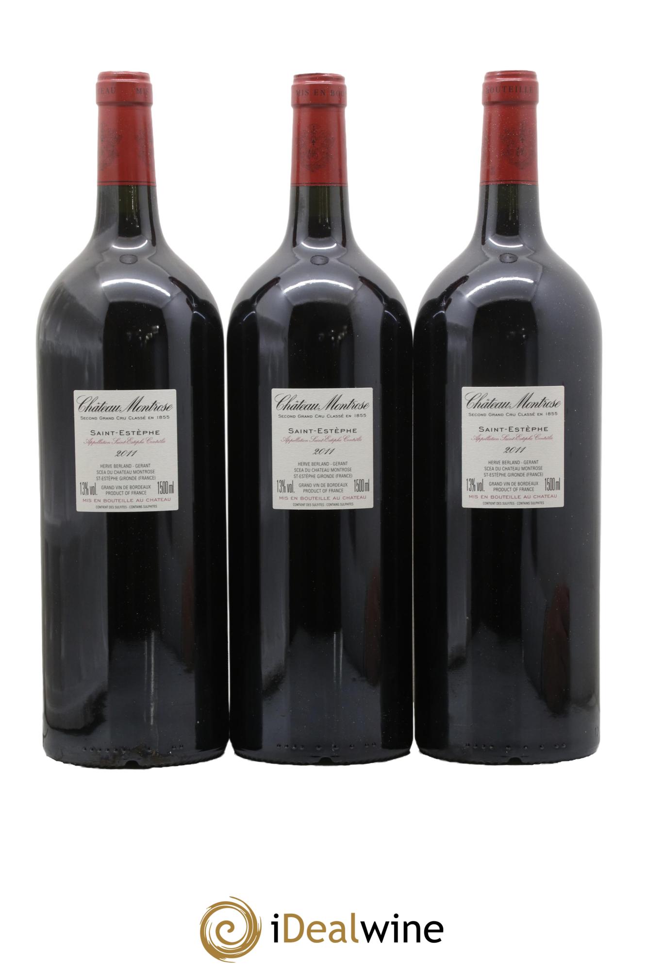 Château Montrose 2ème Grand Cru Classé 2011 - Lot de 3 magnums - 1