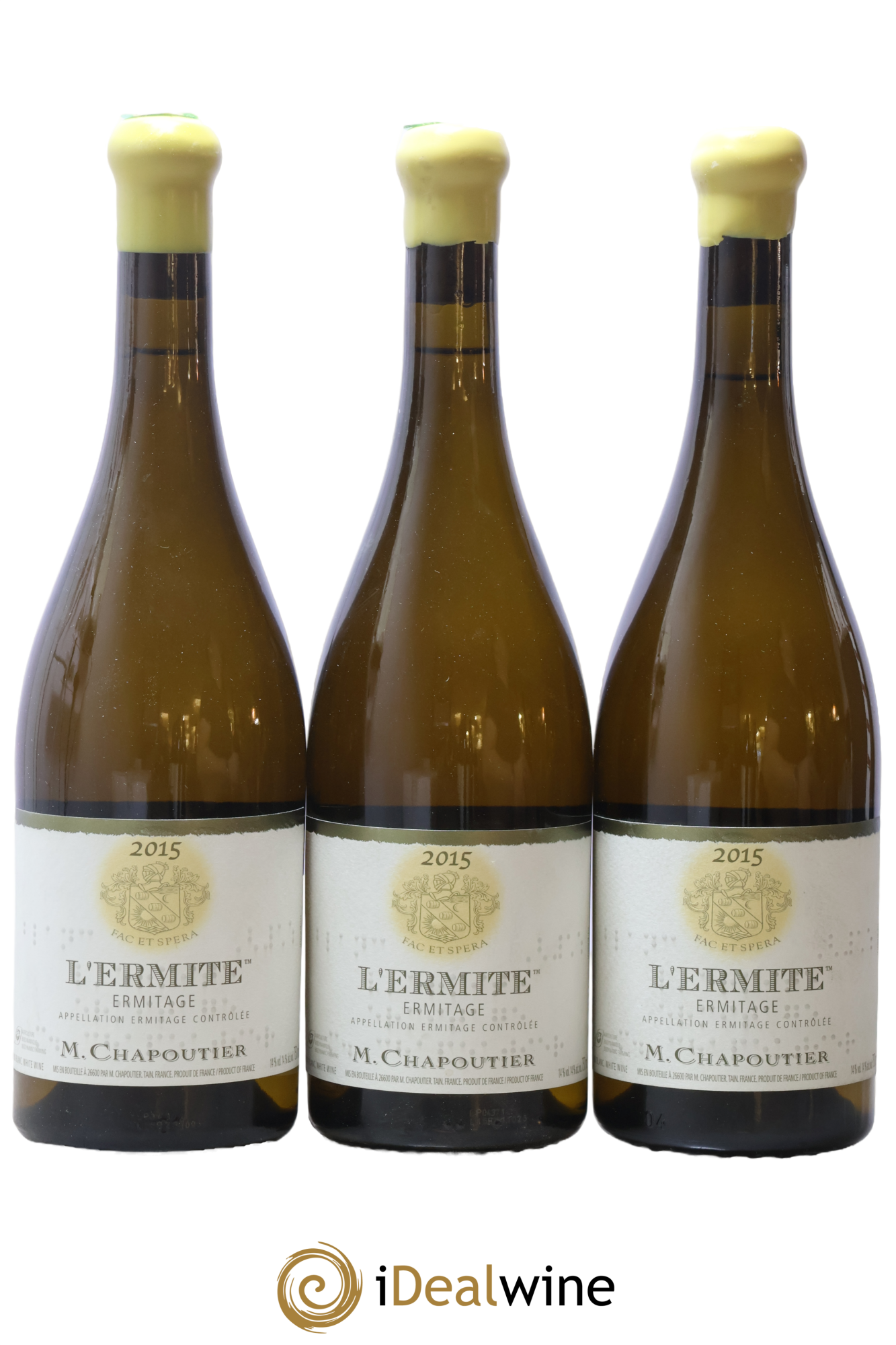 Hermitage Ermitage l'Ermite Chapoutier 2015 - Lot de 3 bouteilles - 0