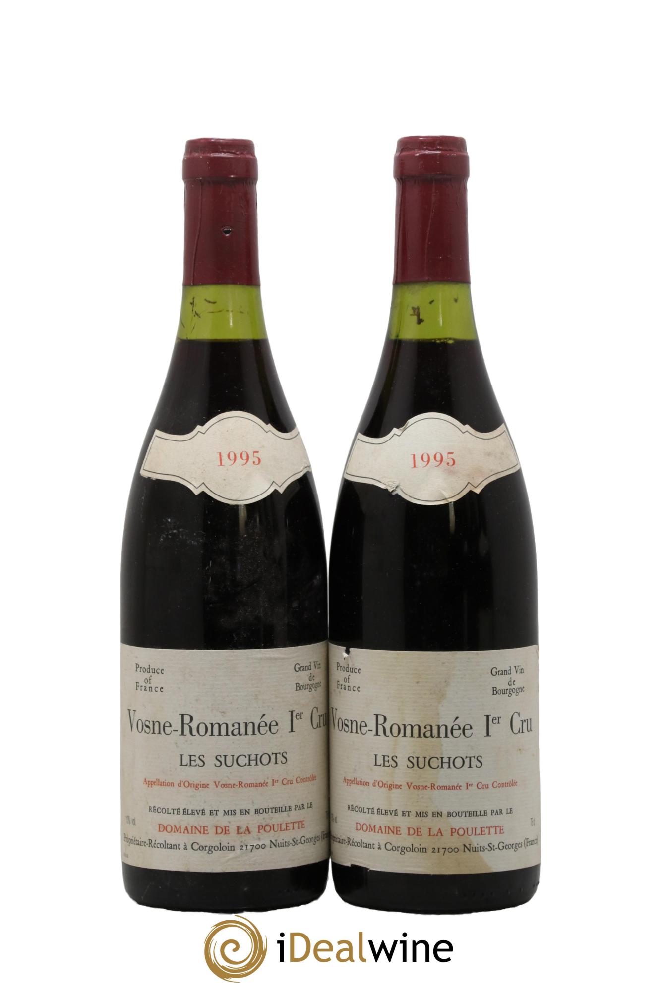 Vosne-Romanée 1er Cru Les Suchots Domaine de la Poulette 1995 - Lotto di 2 bottiglie - 0