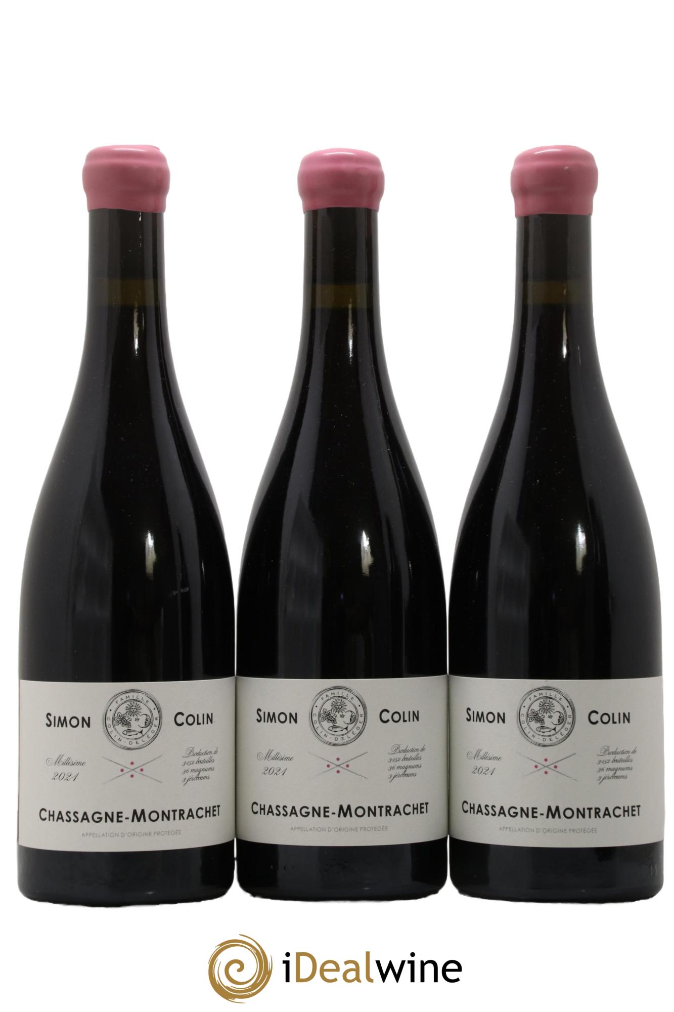 Chassagne-Montrachet Simon Colin 2021 - Lot of 3 bottles - 0