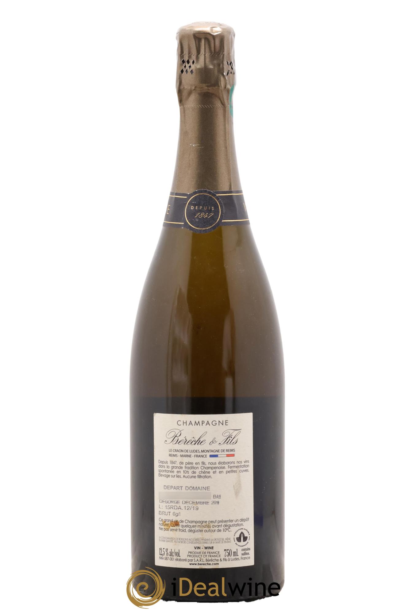 Reflet d'Antan Bérêche et Fils - Lot de 1 bouteille - 1
