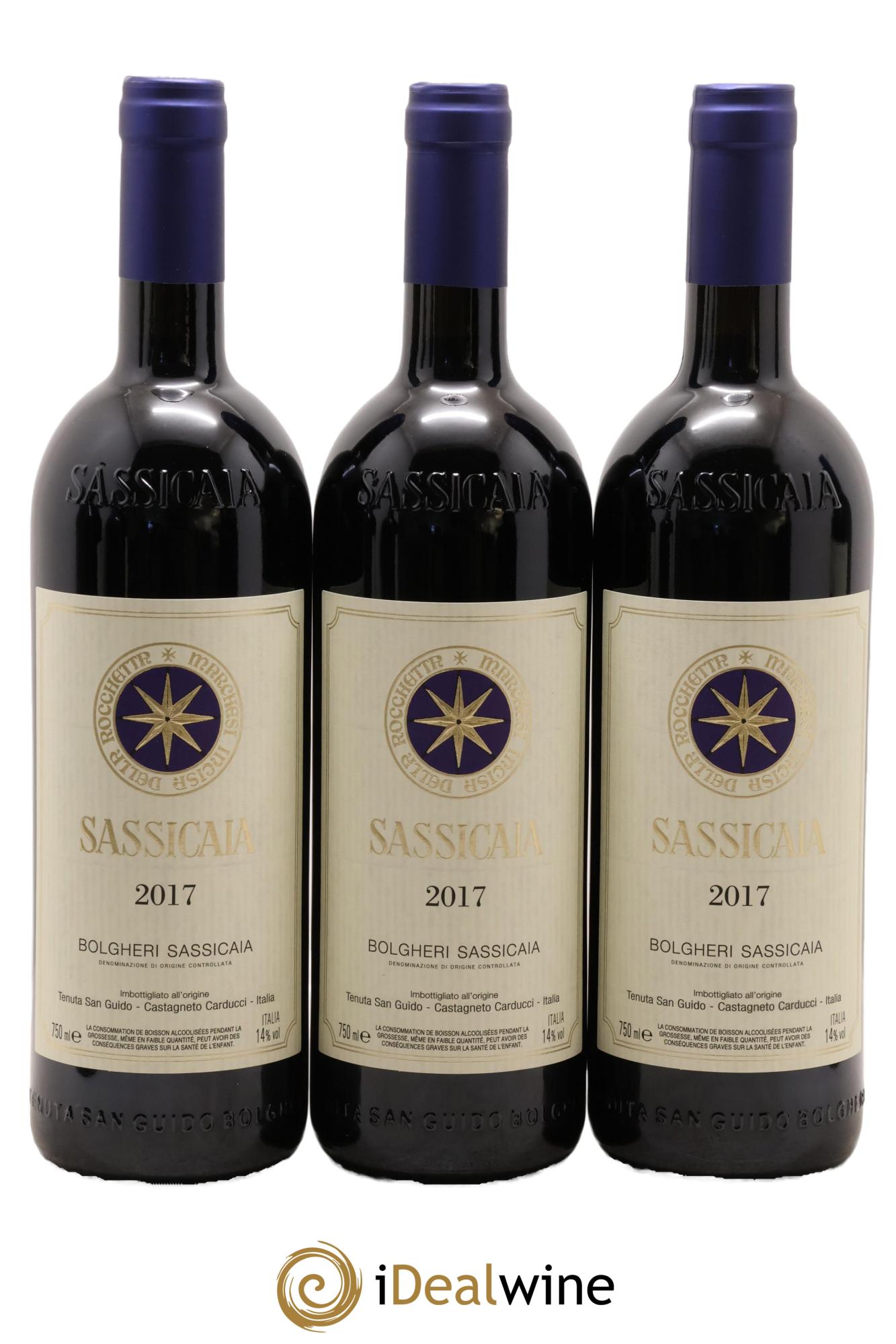 Bolgheri DOC Sassicaia Tenuta San Guido 2017 - Lotto di 6 bottiglie - 1