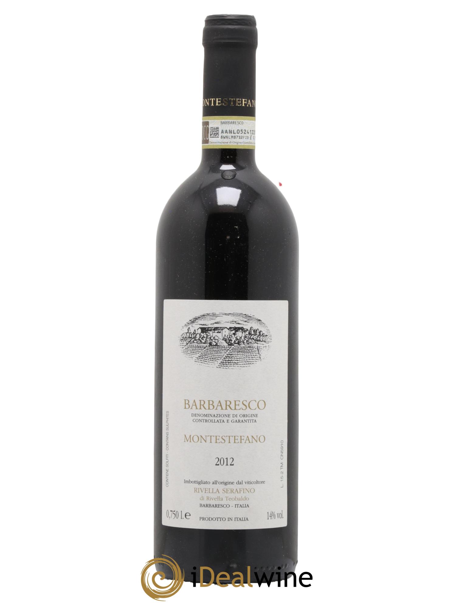 Barbaresco DOCG Montestefano Rivella Serafino 2012 - Lot de 1 bouteille - 0