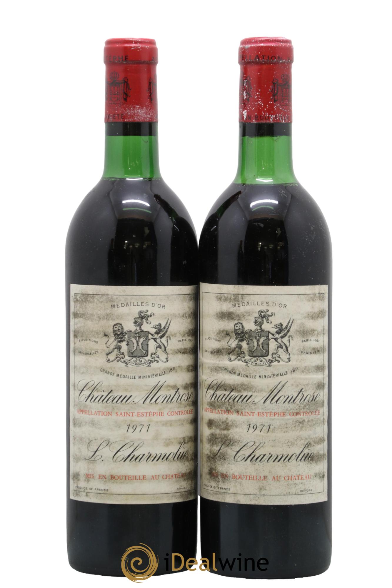 Château Montrose 2ème Grand Cru Classé 1971 - Posten von 2 Flaschen - 0